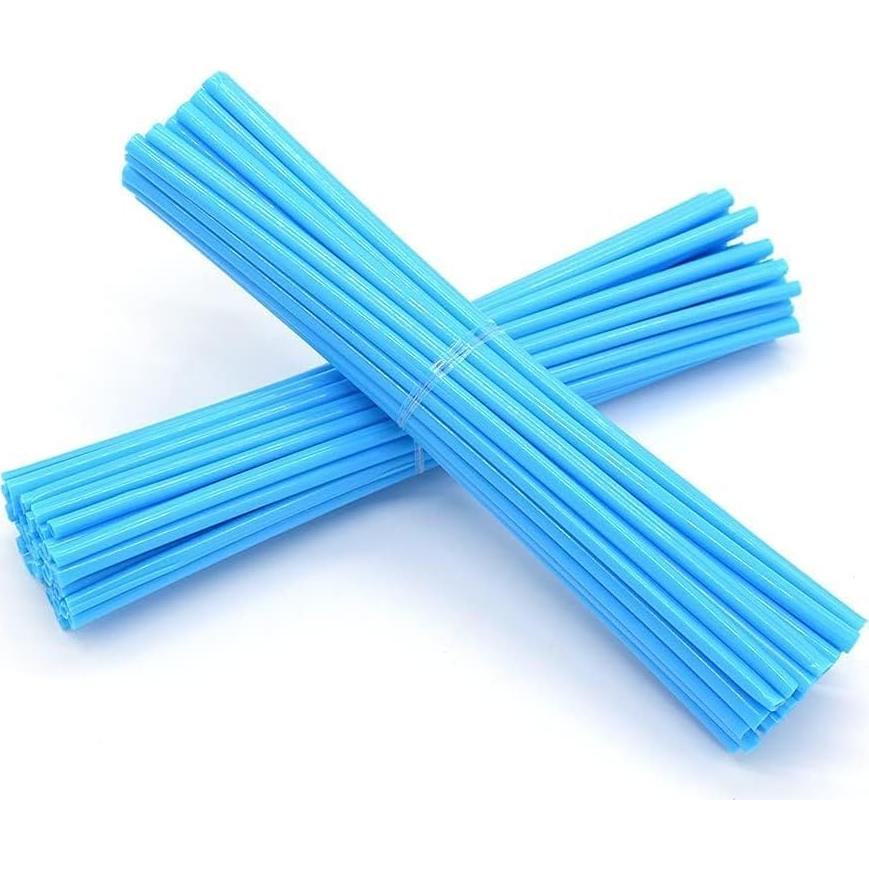 Cubiertas de Radios R QIANKONG 72 Pcs Azul Claro para Motocicleta/Bicicleta