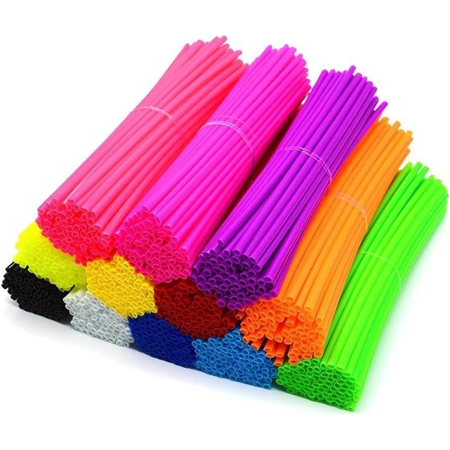 Cubiertas de Radios R QIANKONG 72 Pcs Azul Claro para Motocicleta/Bicicleta