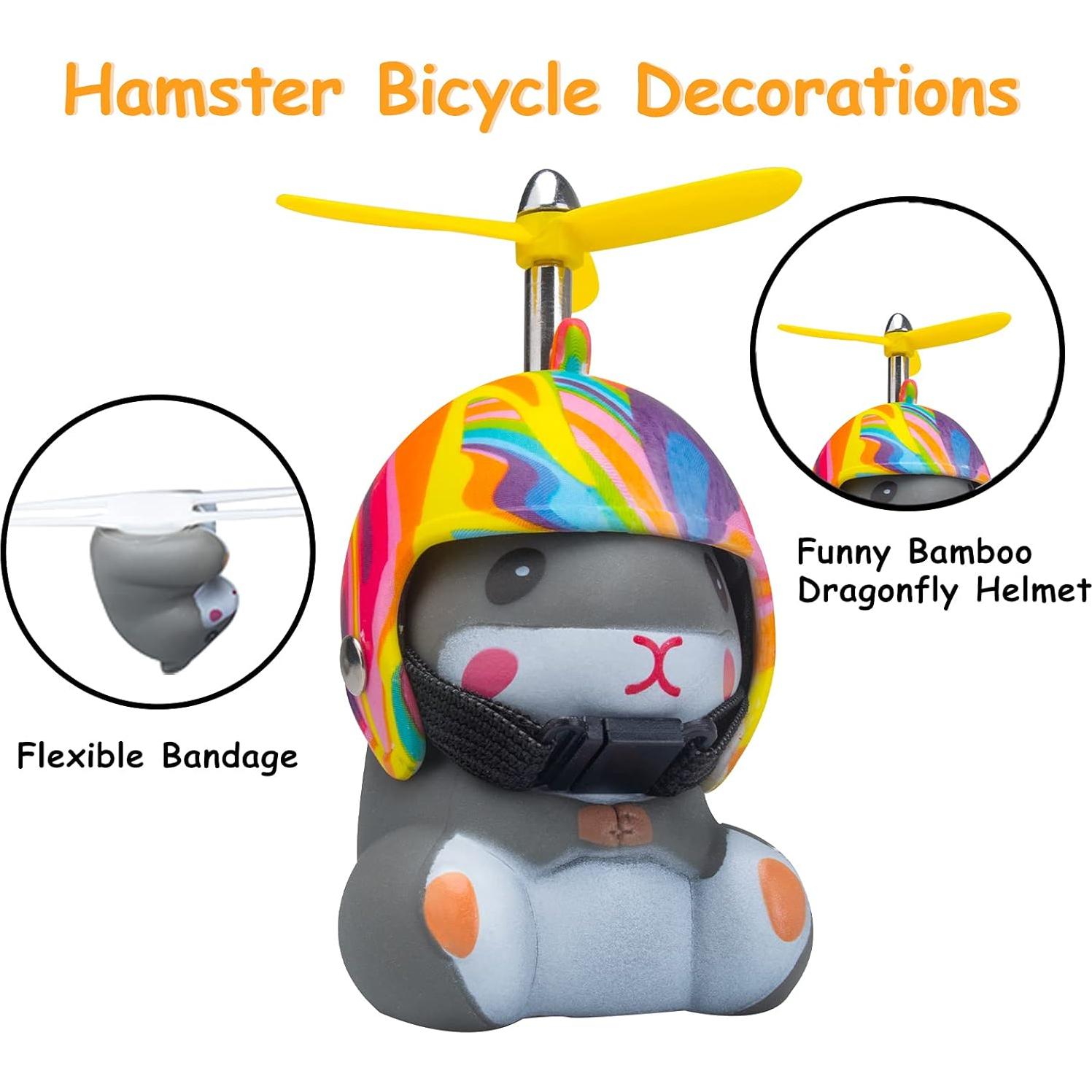 Campana de Bicicleta Wonuu con Luz LED y Casco Hámster