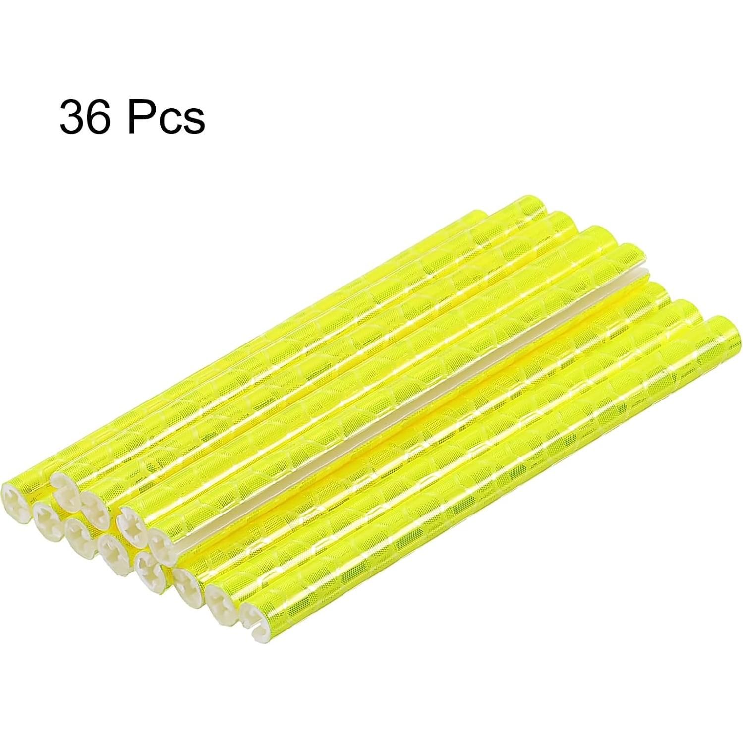 Cubiertas Reflectantes para Radios de Bicicleta HARFINGTON 36pcs Amarillo