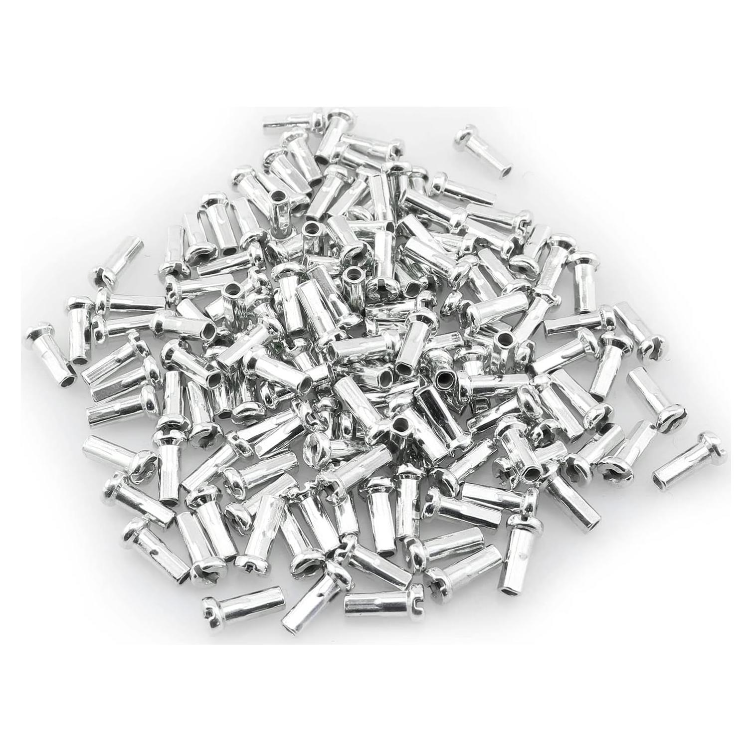 Tapas de Radio de Bicicleta TAODAN 100PCS 12mm Plateadas