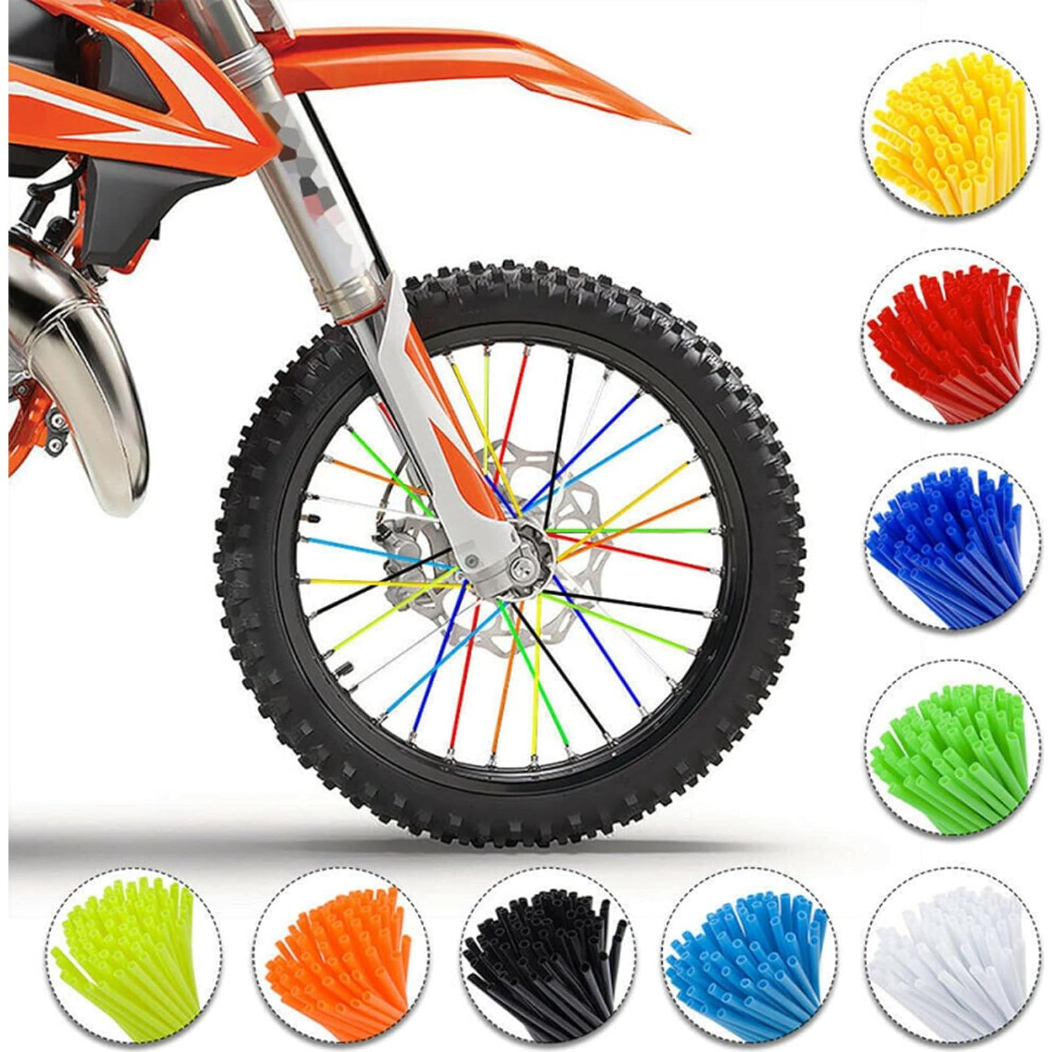 Cubiertas de Radios Universales OXLLONE 21" Azul Claro para Motocicleta