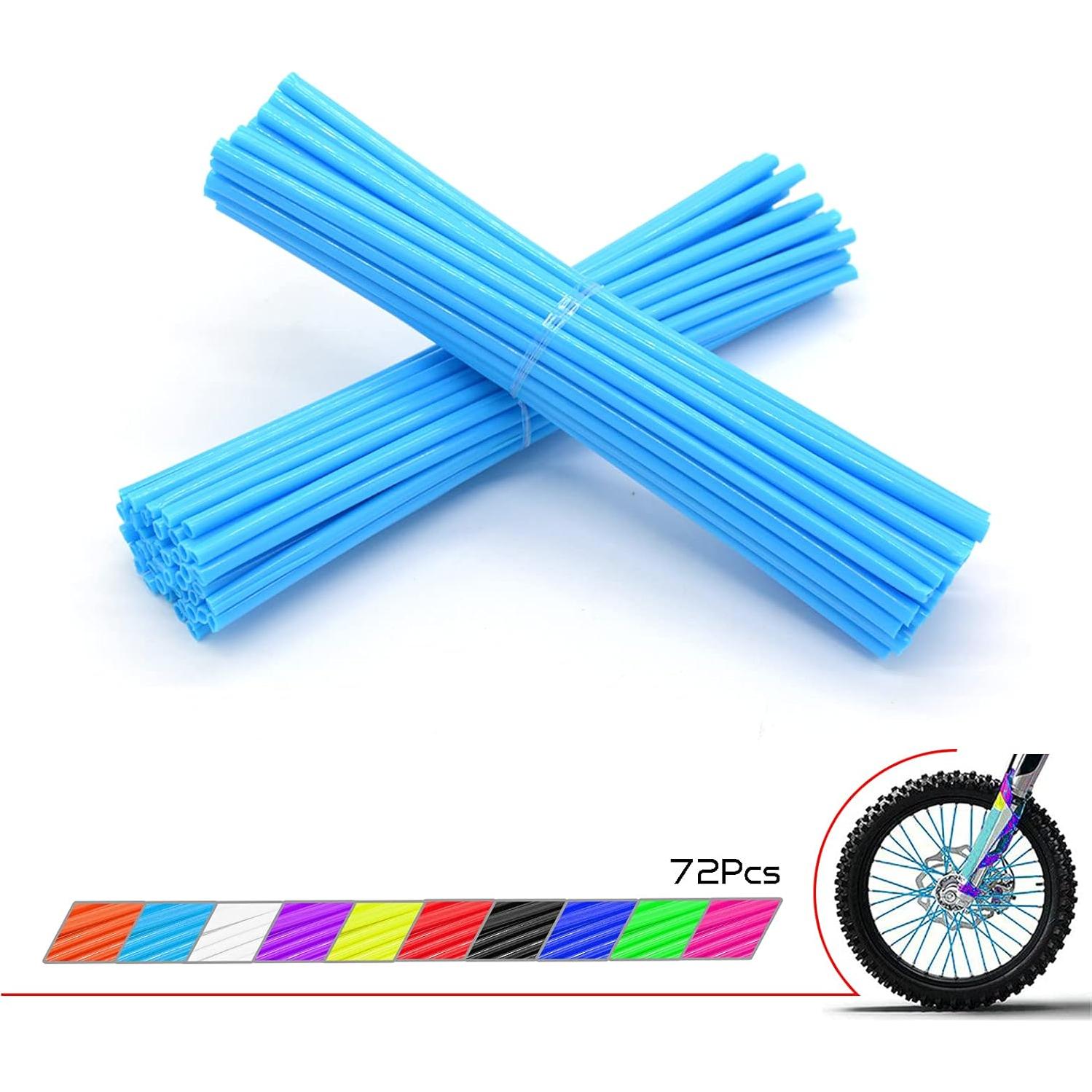 Cubiertas de Radios Universales OXLLONE 21" Azul Claro para Motocicleta