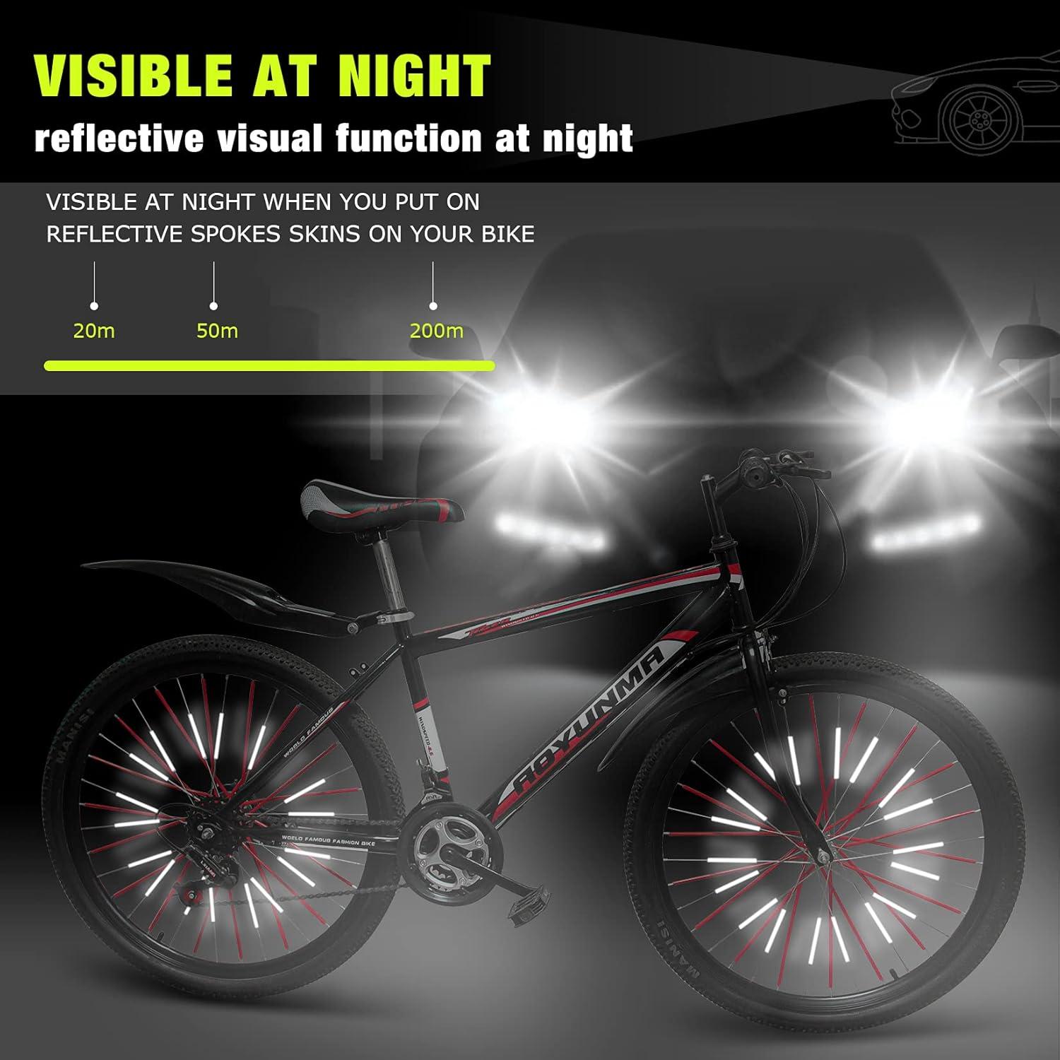 Reflectores de Radios PSLER 72 PCS para Bicicletas y Motocicletas