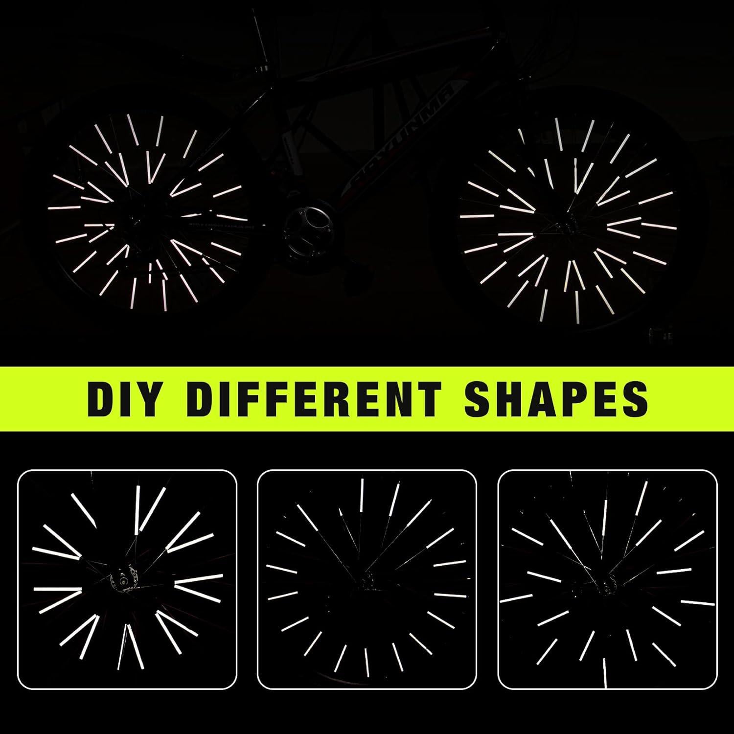 Reflectores de Radios PSLER 72 PCS para Bicicletas y Motocicletas