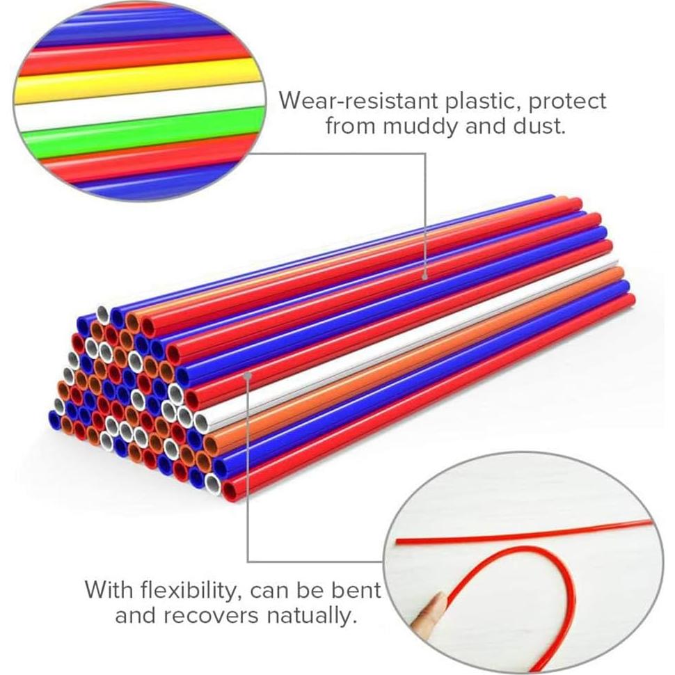 Cubiertas de Radios FUSOGE 72 Pcs Azul para Motocicleta y Bicicleta