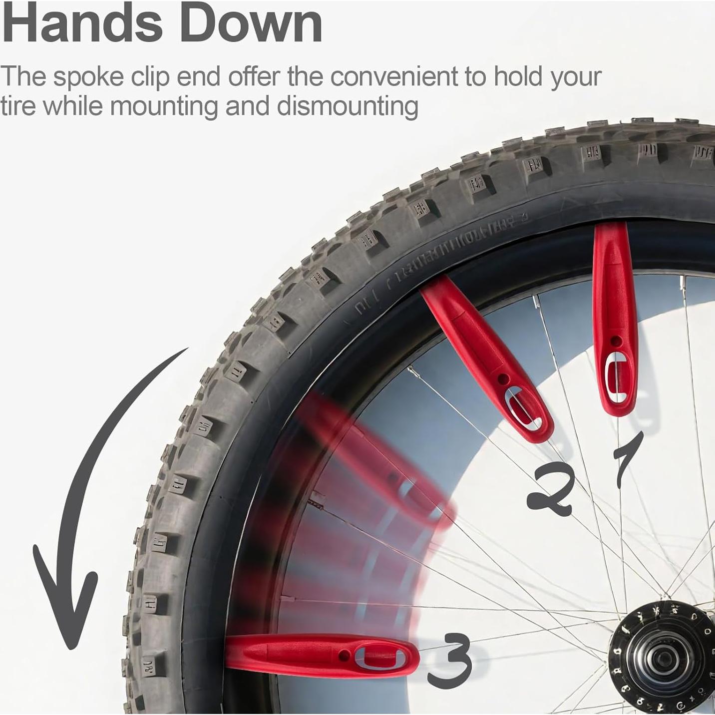 Juego de 6 Palancas de Neumático Prutomr Compactas 10.4 cm