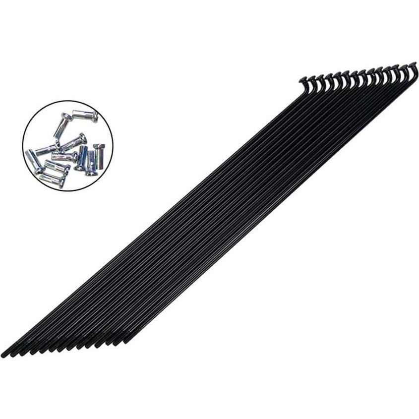 Radios de Bicicleta ZYAMY 14G J Curvados 290mm Acero Inoxidable