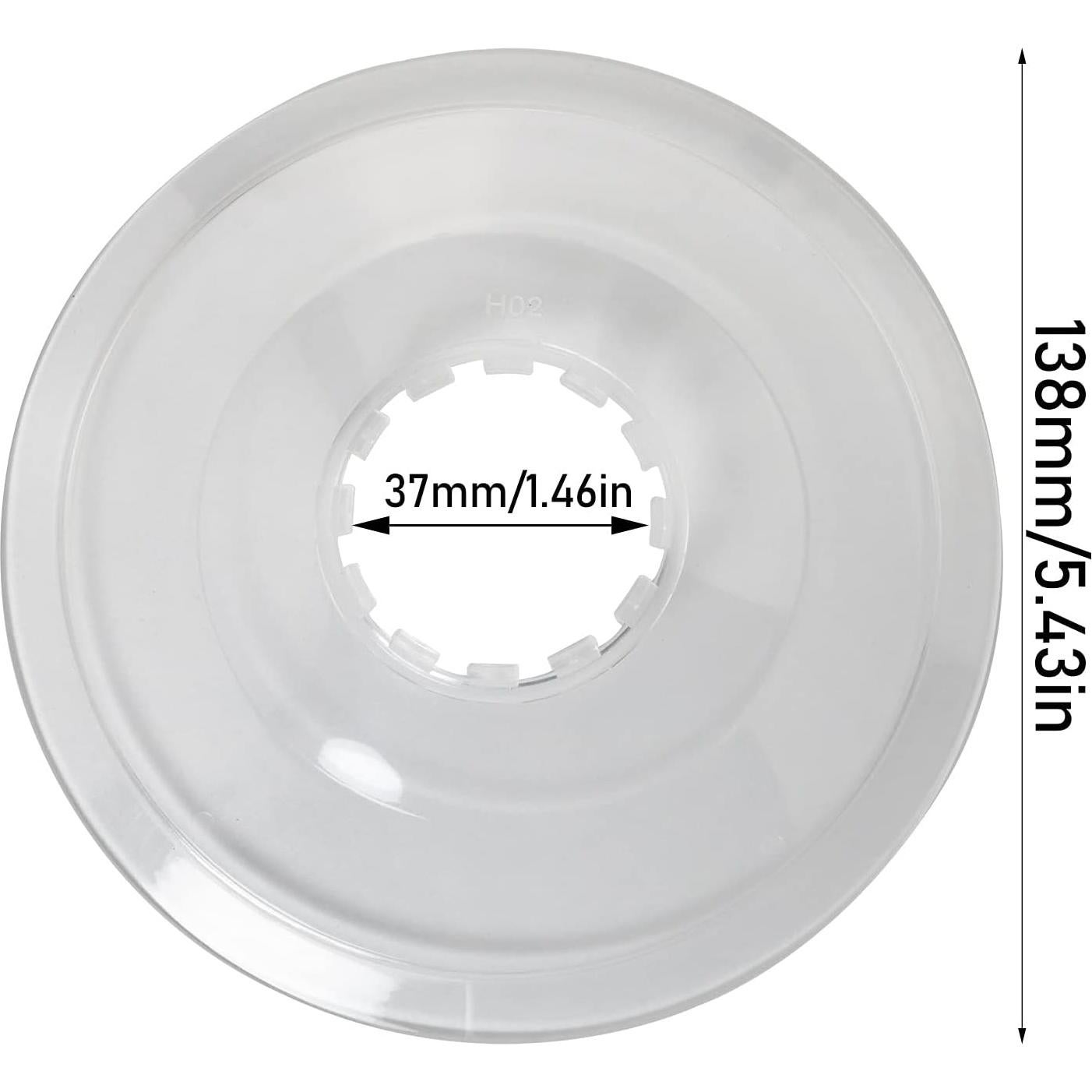 2 Protectores de Radios de Bicicleta LUORNG 138mm Transparente