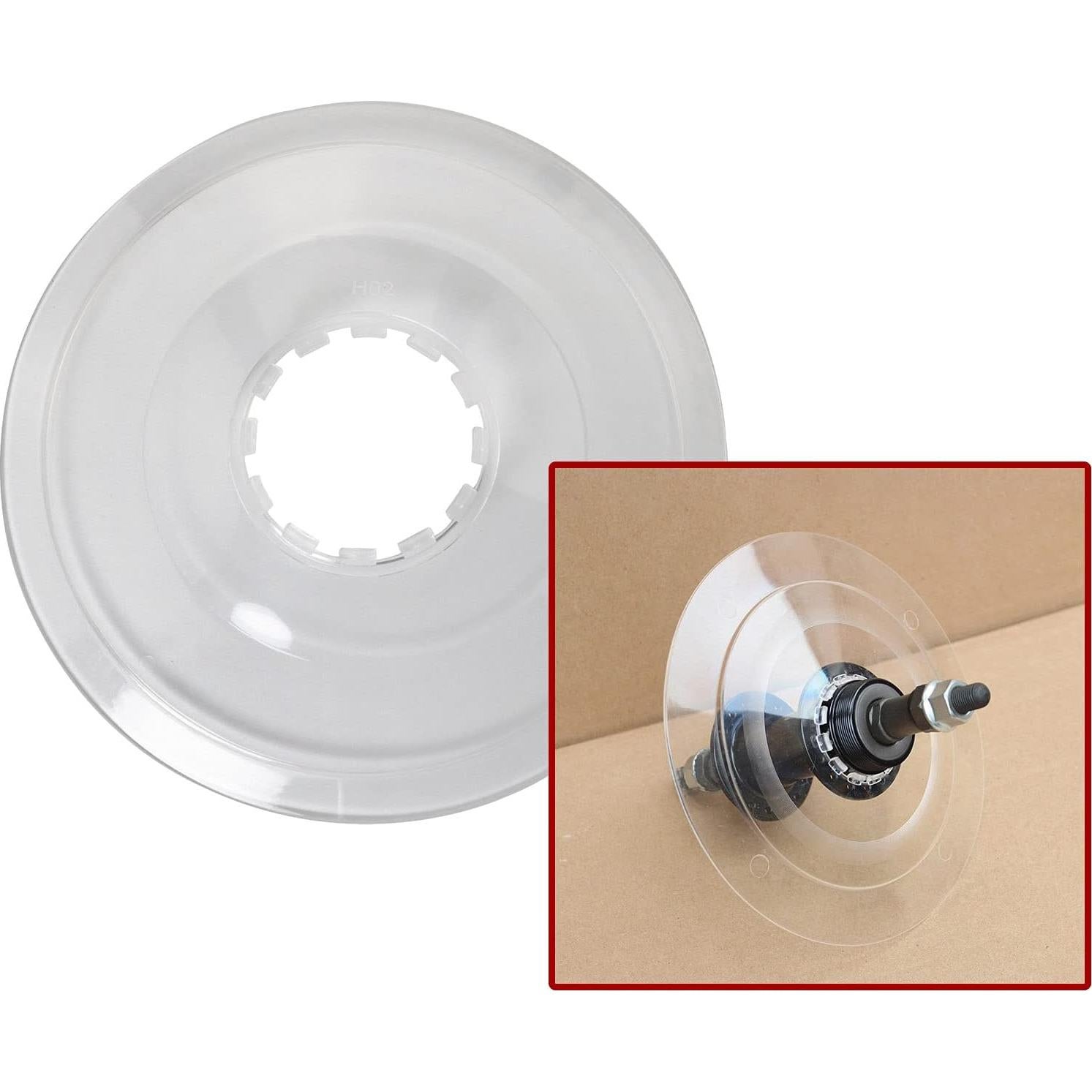 2 Protectores de Radios de Bicicleta LUORNG 138mm Transparente