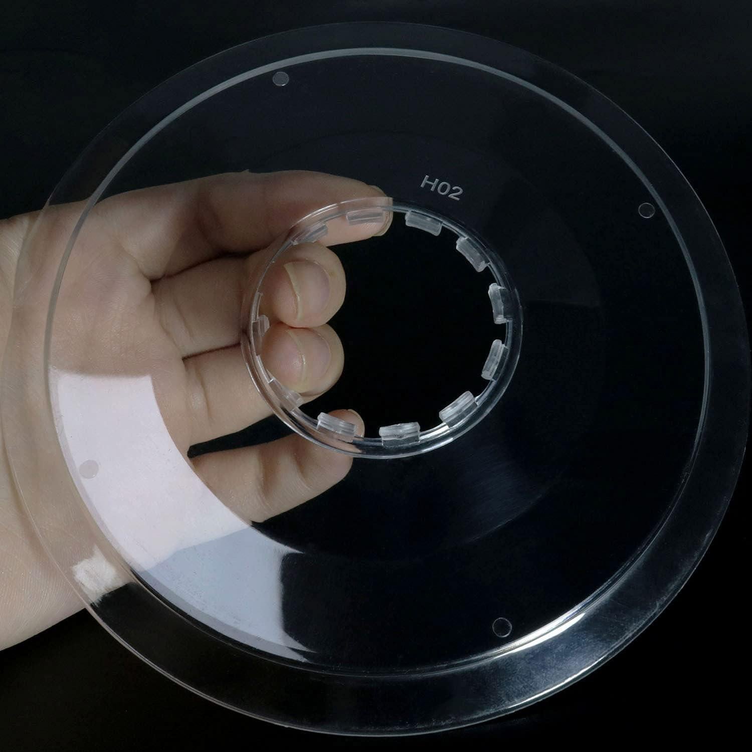 2 Protectores de Radios de Bicicleta LUORNG 138mm Transparente