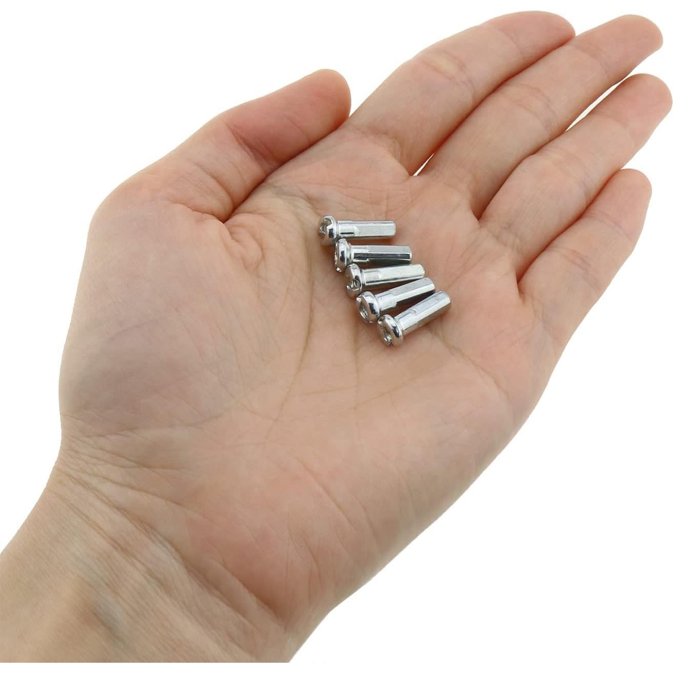 36 Tapas de Radios de Bicicleta ZZHXSM 12mm 14G Plateadas