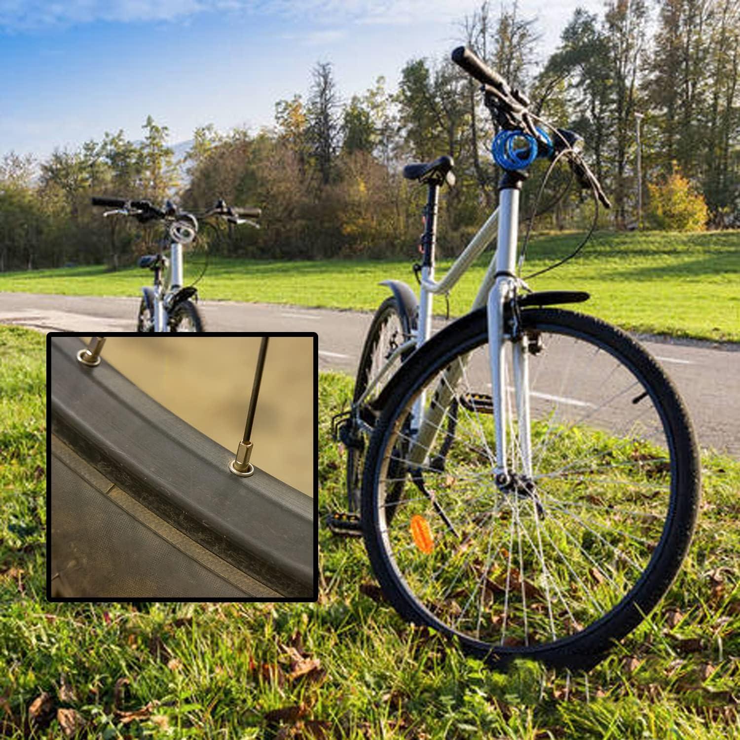 36 Tapas de Radios de Bicicleta ZZHXSM 12mm 14G Plateadas