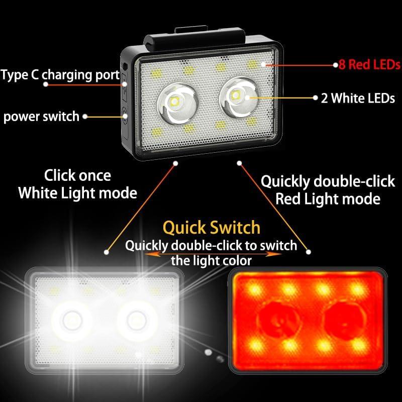 Luces de Bicicleta Recargables USB SUPPENGUIN SP-Bike, 120 Lúmenes, 2 Paquete