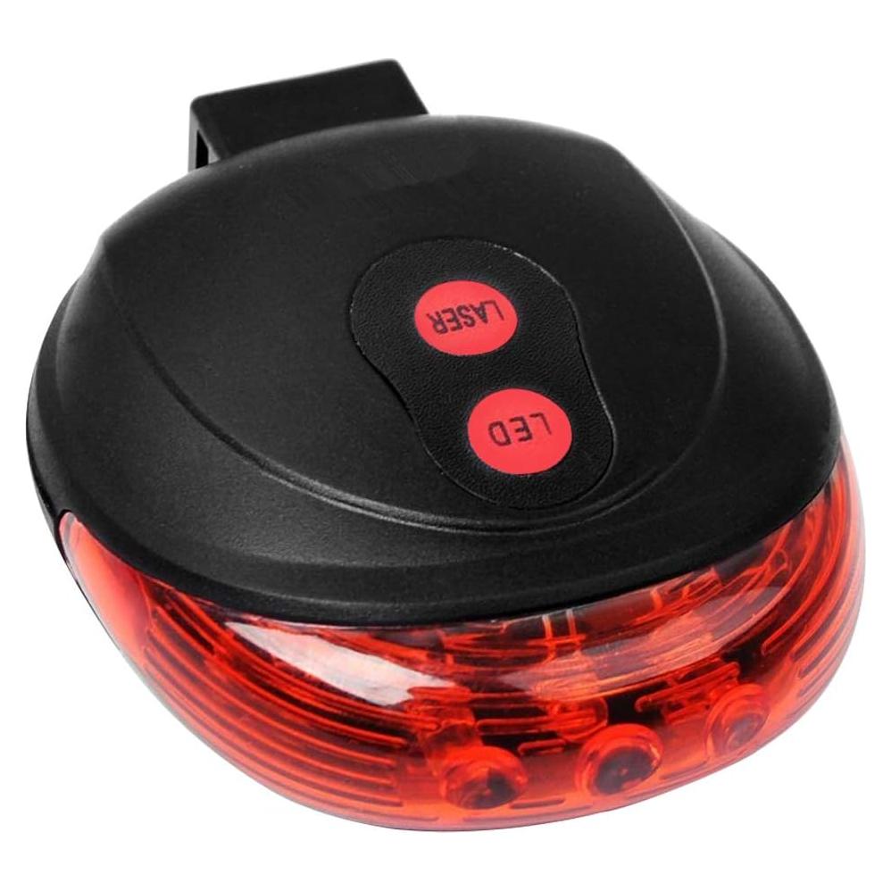 Luz Trasera de Bicicleta EWUHRY con 5 LED y 2 Rayos Láser
