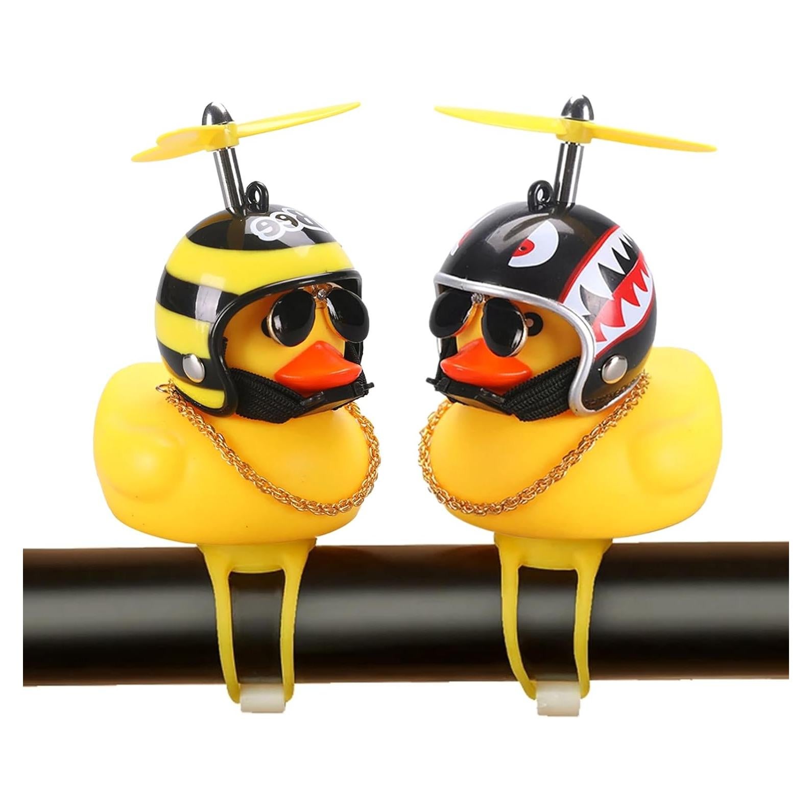 Adornos de Pato de Goma Hautllaif para Bicicleta y Auto