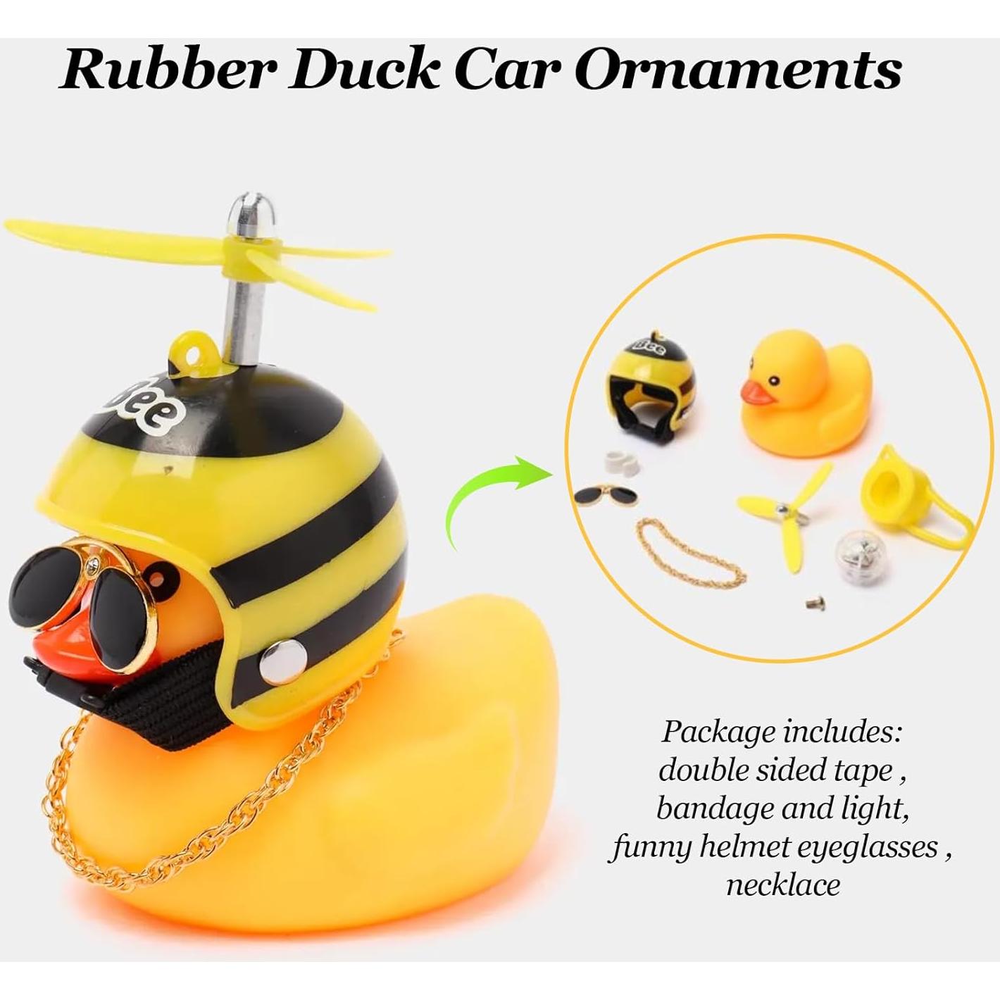 Adornos de Pato de Goma Hautllaif para Bicicleta y Auto