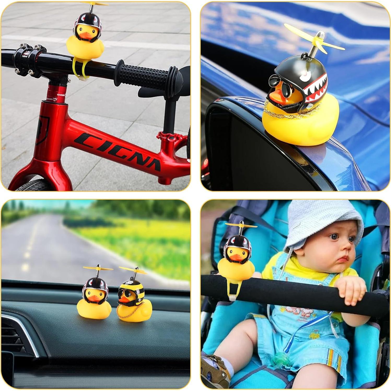 Adornos de Pato de Goma Hautllaif para Bicicleta y Auto