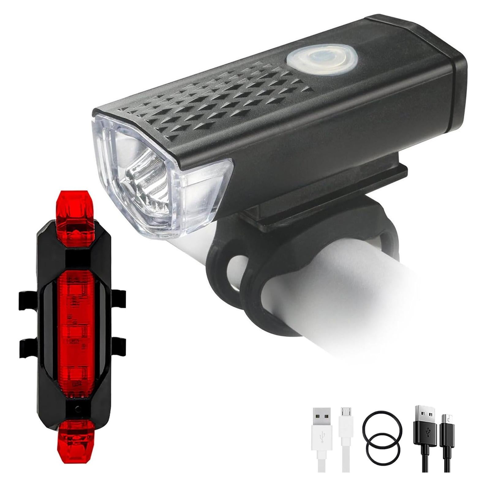 Juego de Luces de Bicicleta YUERWOVER Recargables IPX4/IPX6