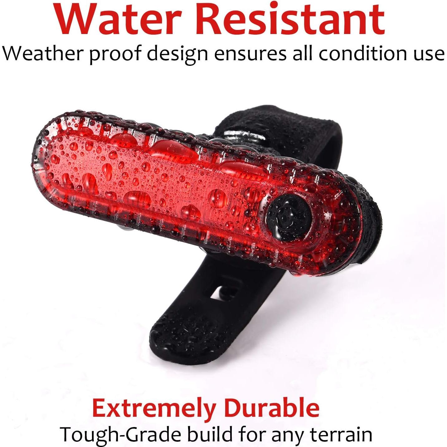 4 Luces LED Recargables USB para Bicicleta Boao Impermeables