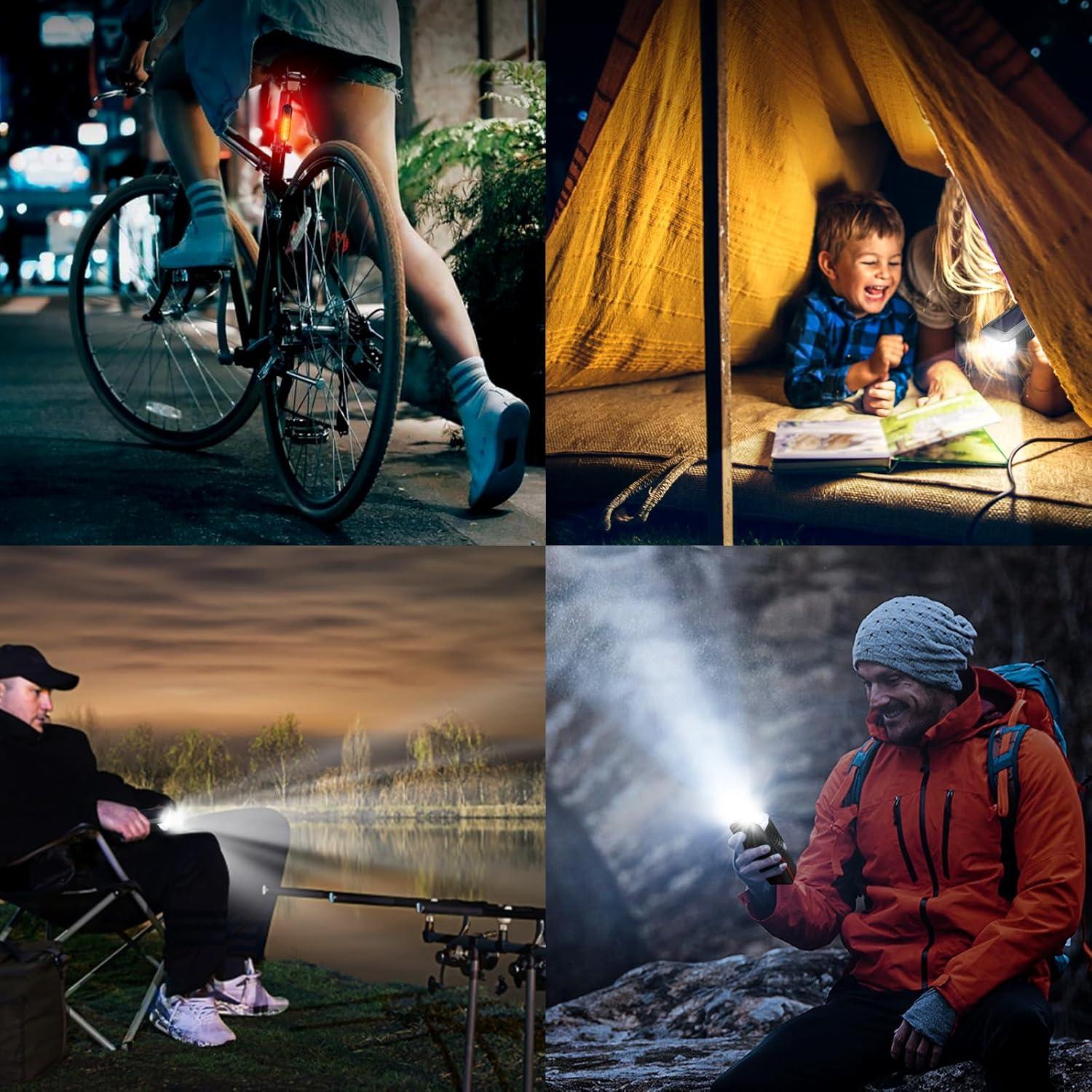 Juego de Luces Recargables SODPE para Bicicleta - 800 Lúmenes