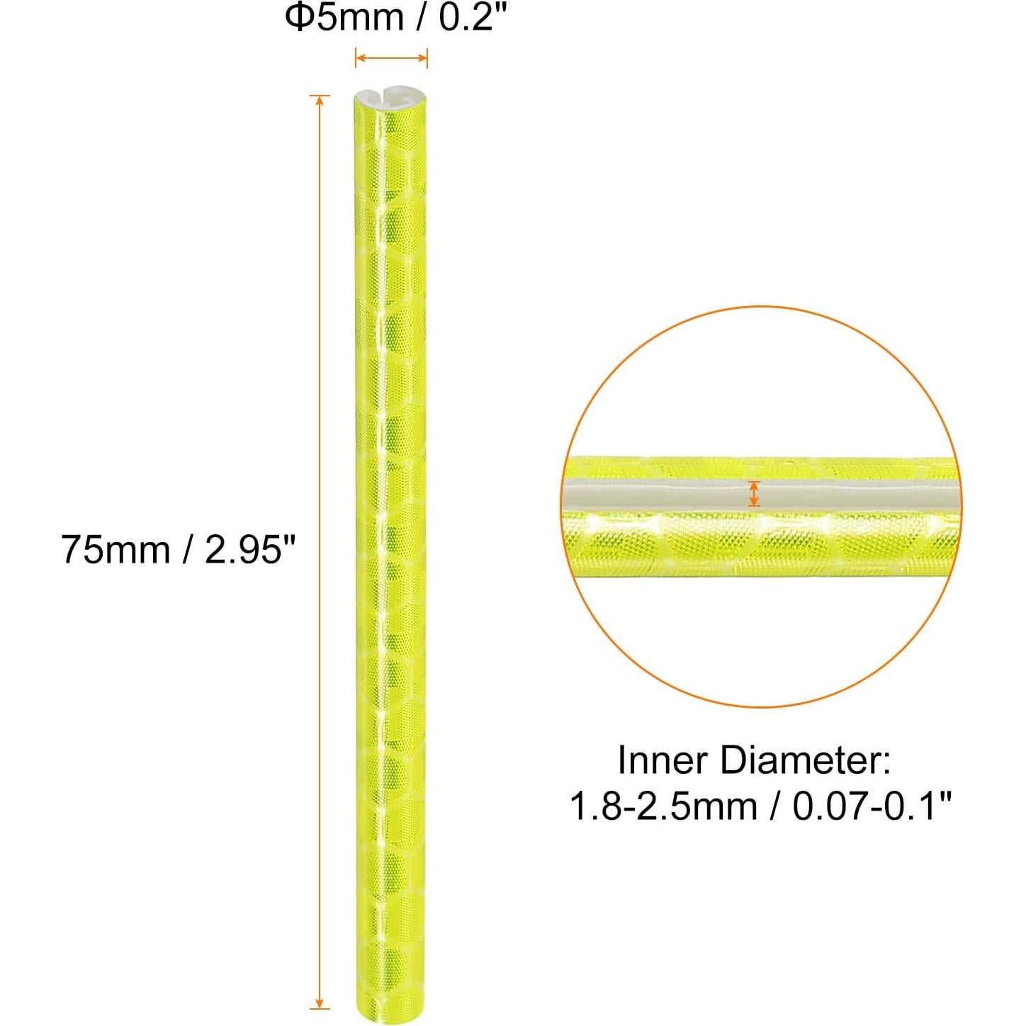 Cubiertas Reflectantes para Radios de Bicicleta HARFINGTON 72pcs Amarillo