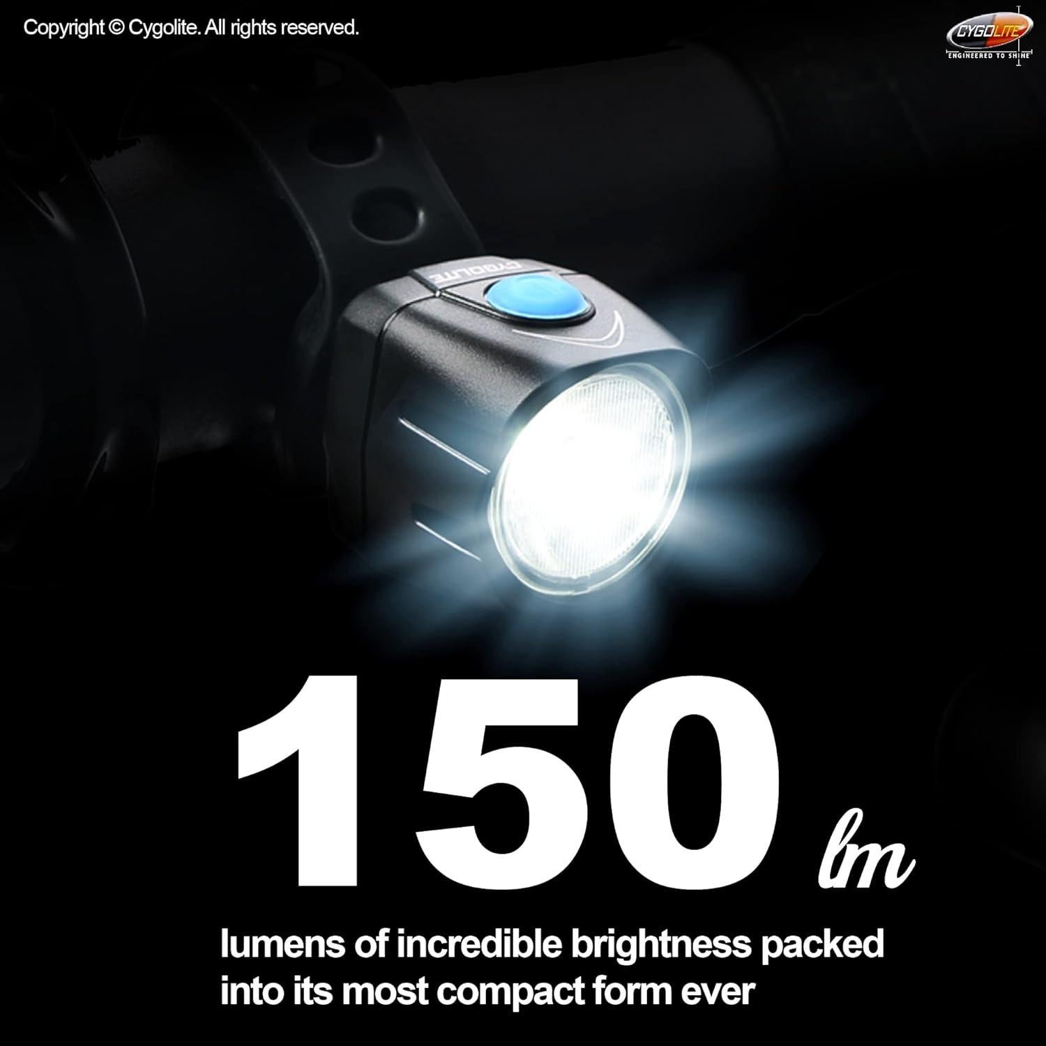 Faro de Bicicleta Cygolite Dice HL-150 150 Lúmenes USB Resistente IP64