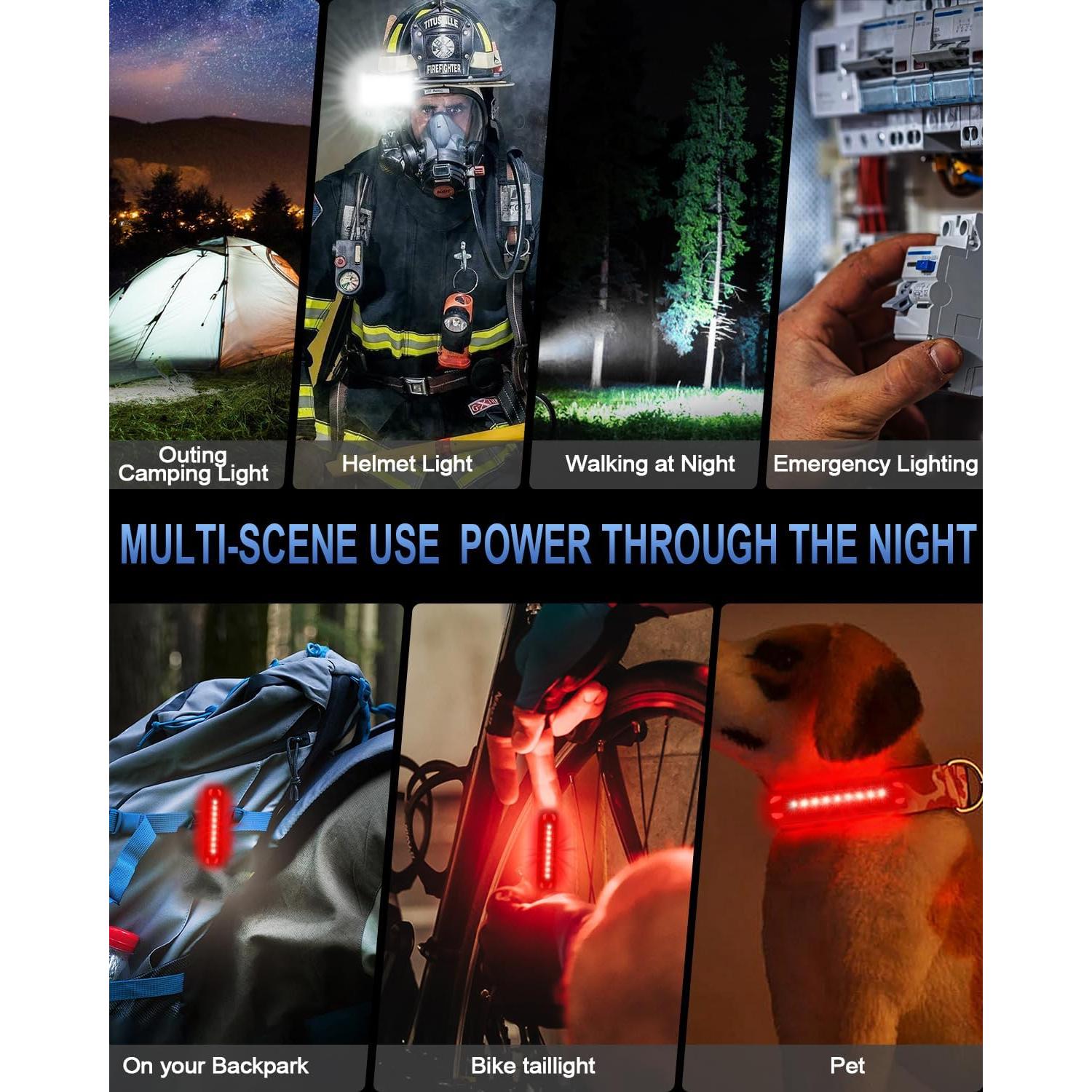 Luz LED Recargable Buktailty x6 para Bicicleta 2000 Lúmenes