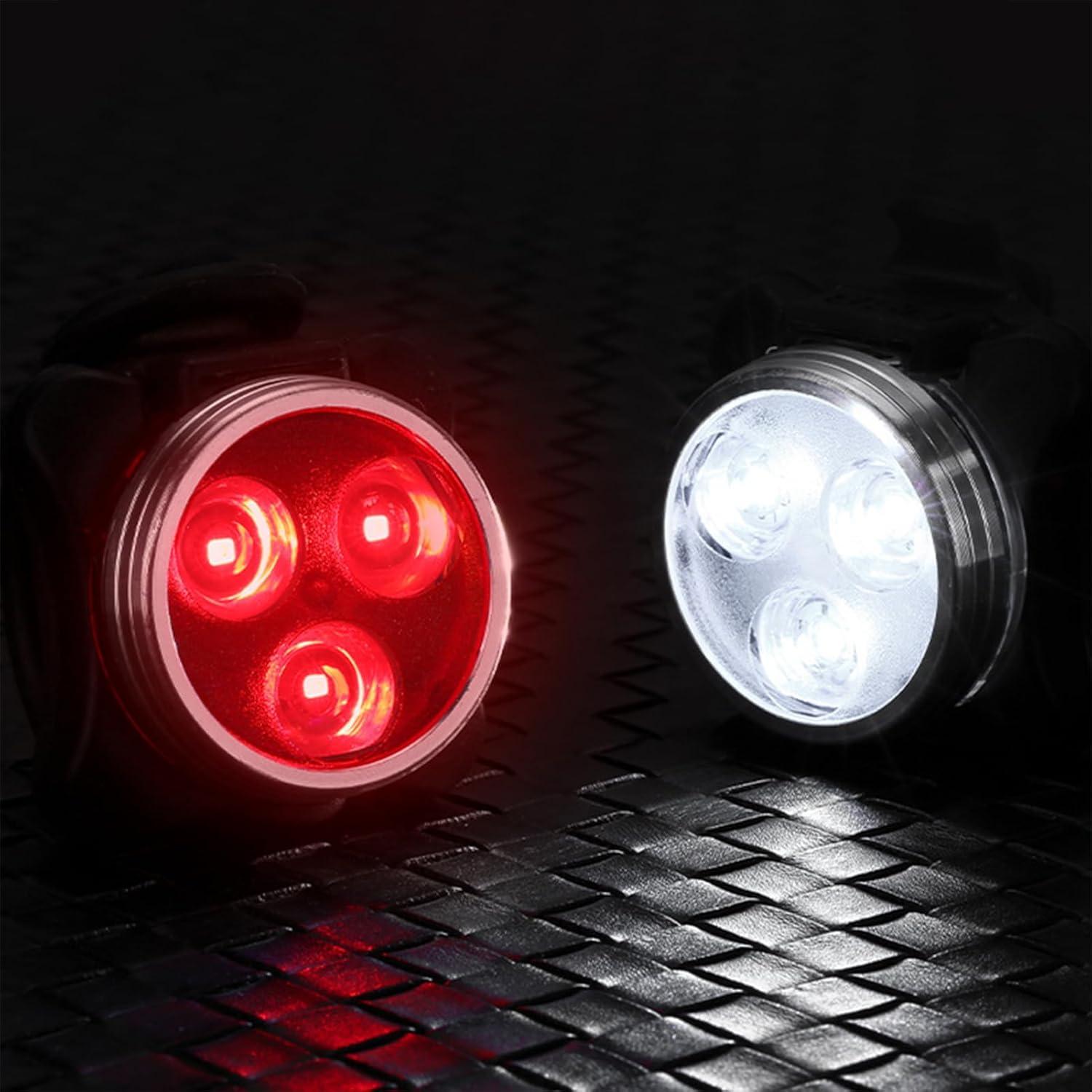 Luz de Bicicleta Recargable USB NUZYZ 2 Pcs LED Impermeable