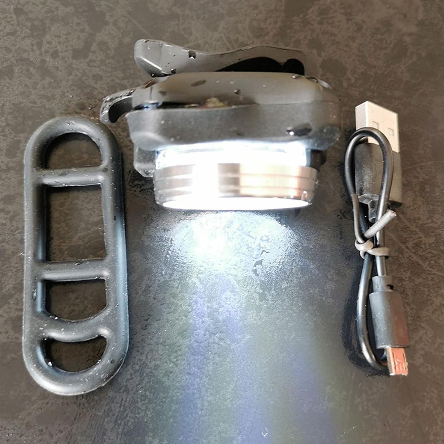 Luz de Bicicleta Recargable USB NUZYZ 2 Pcs LED Impermeable