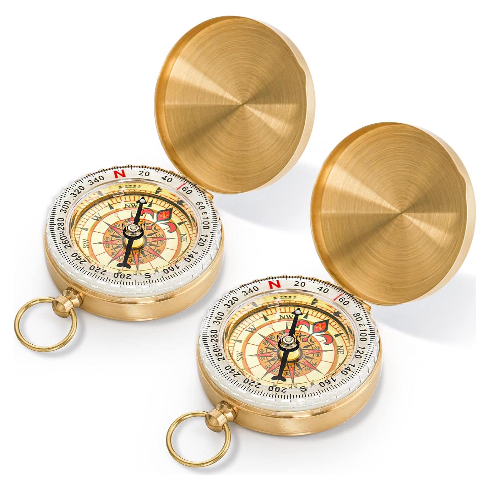 Brújula de Supervivencia Tebery Luminosa 48mm para Camping