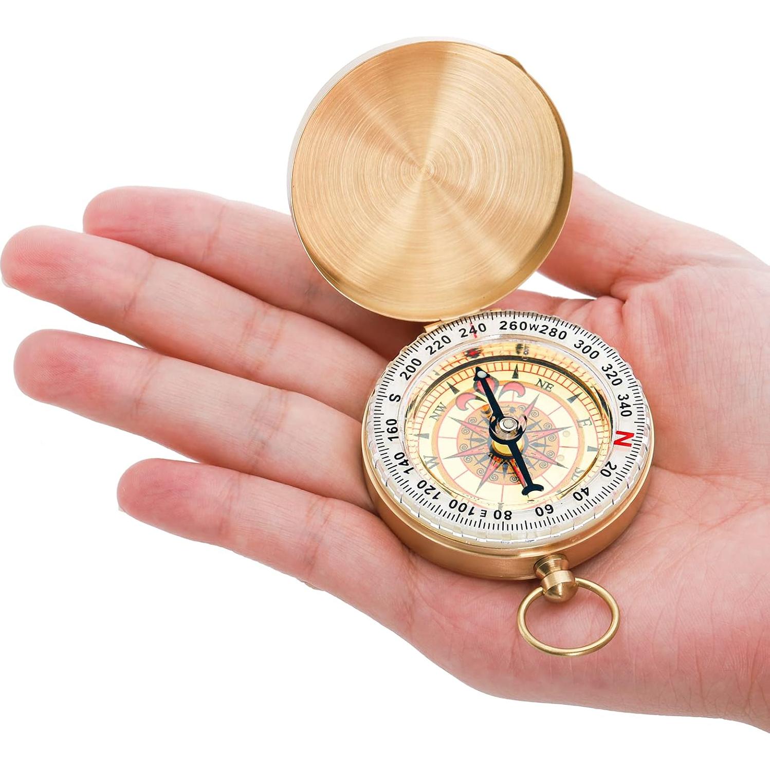 Brújula de Supervivencia Tebery Luminosa 48mm para Camping