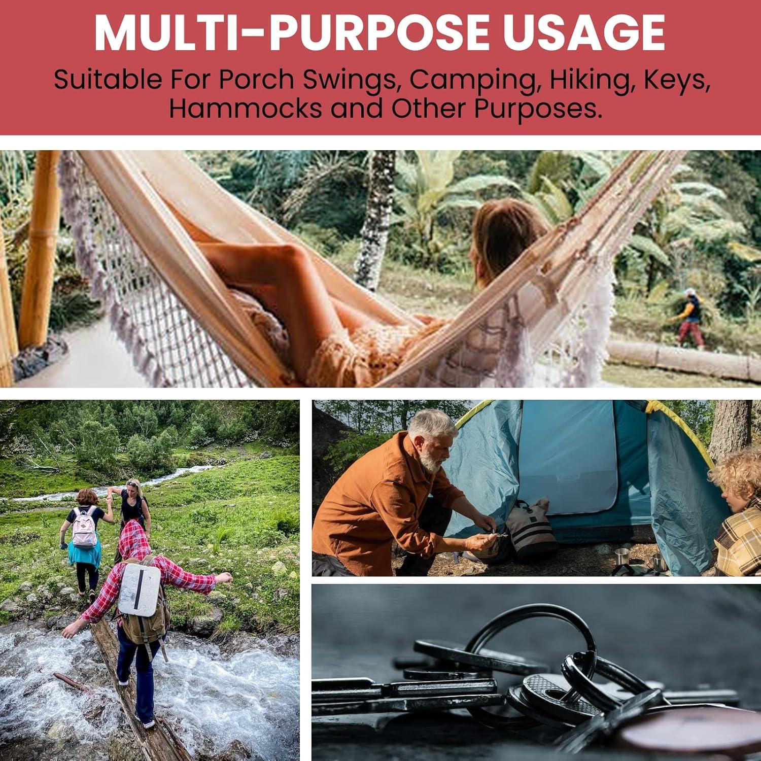 Brújula Clip Carabiner TurnOnSport para Senderismo 2 Pcs