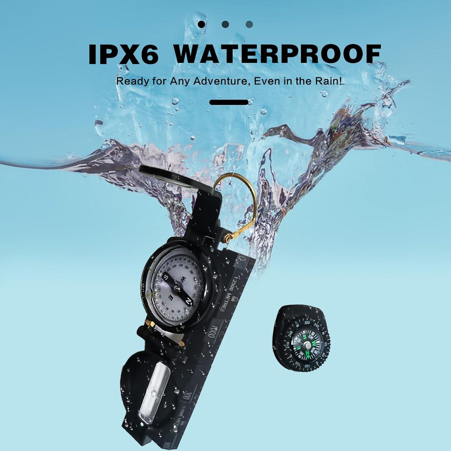 Compás de Supervivencia DonDofla 899 - Doble y Mini, Preciso