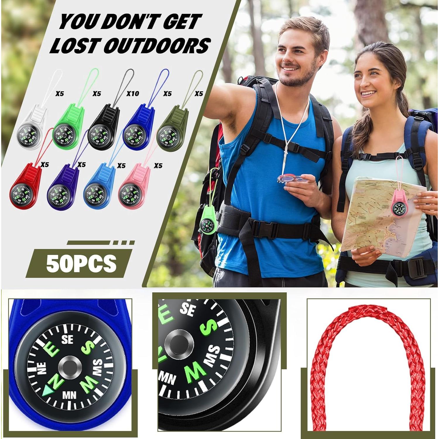 Brújula Mini para Niños Crssbrohip - 25 Piezas Coloridas