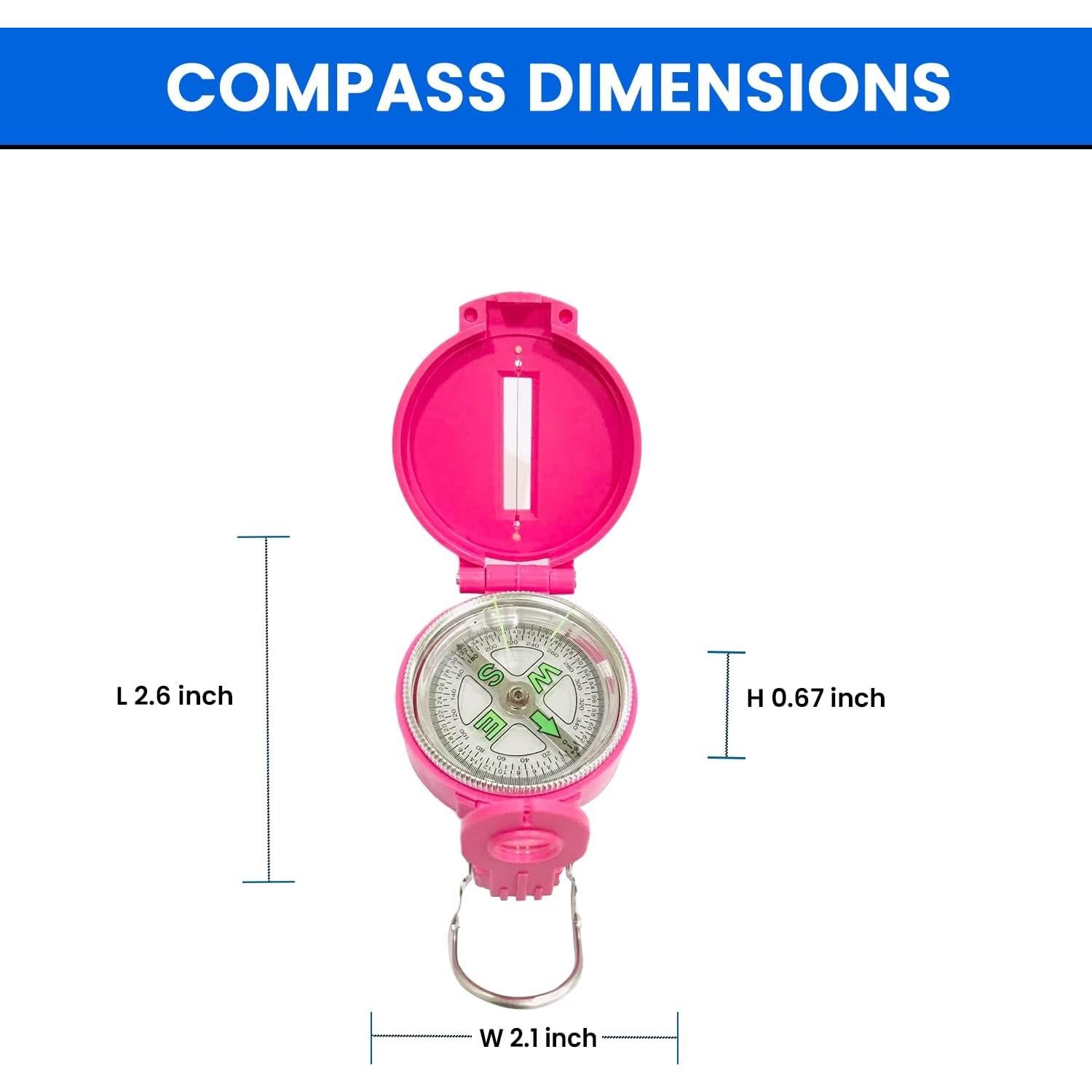Brújula Lensática TurnOnSport - Navegación Precisa para Camping