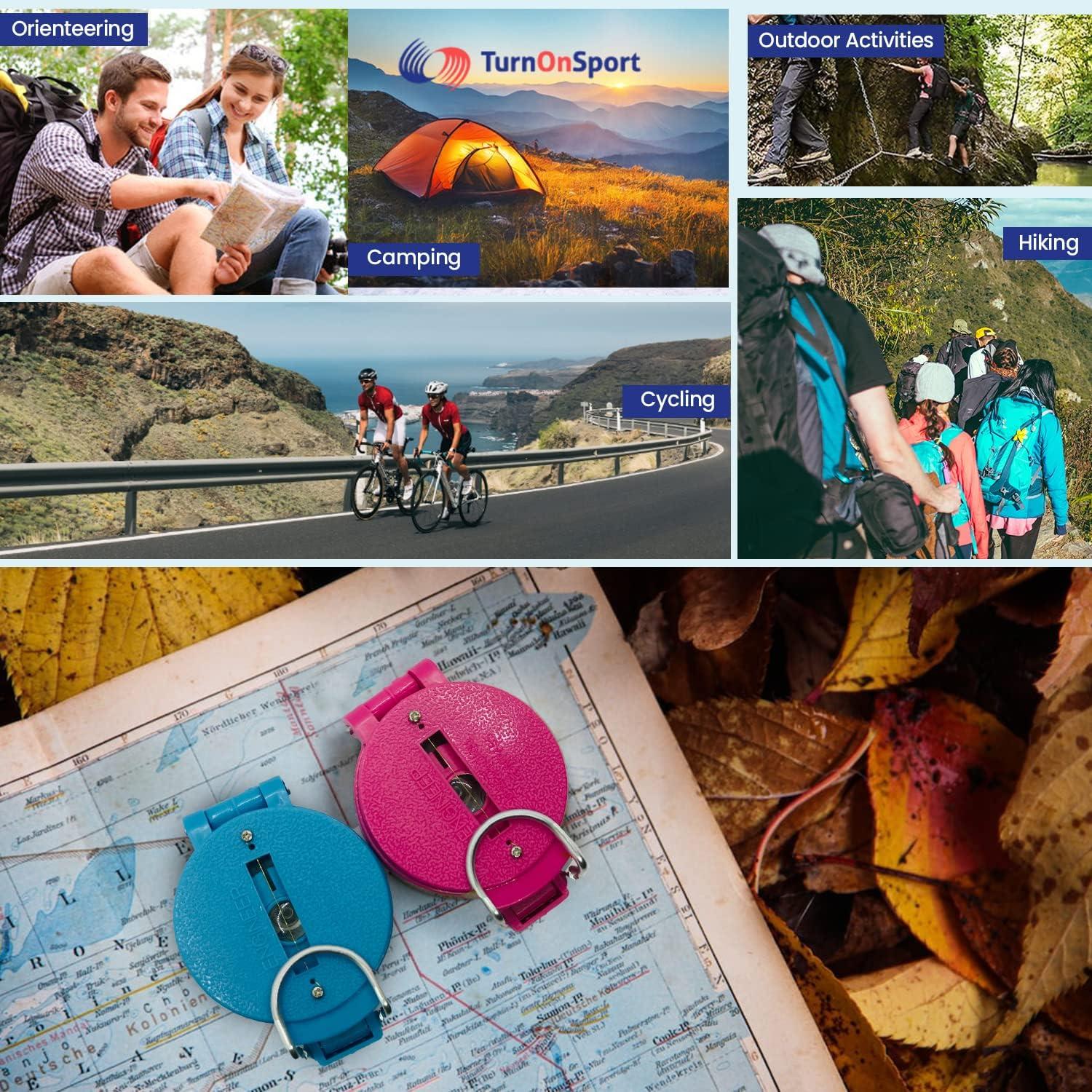Brújula Lensática TurnOnSport - Navegación Precisa para Camping