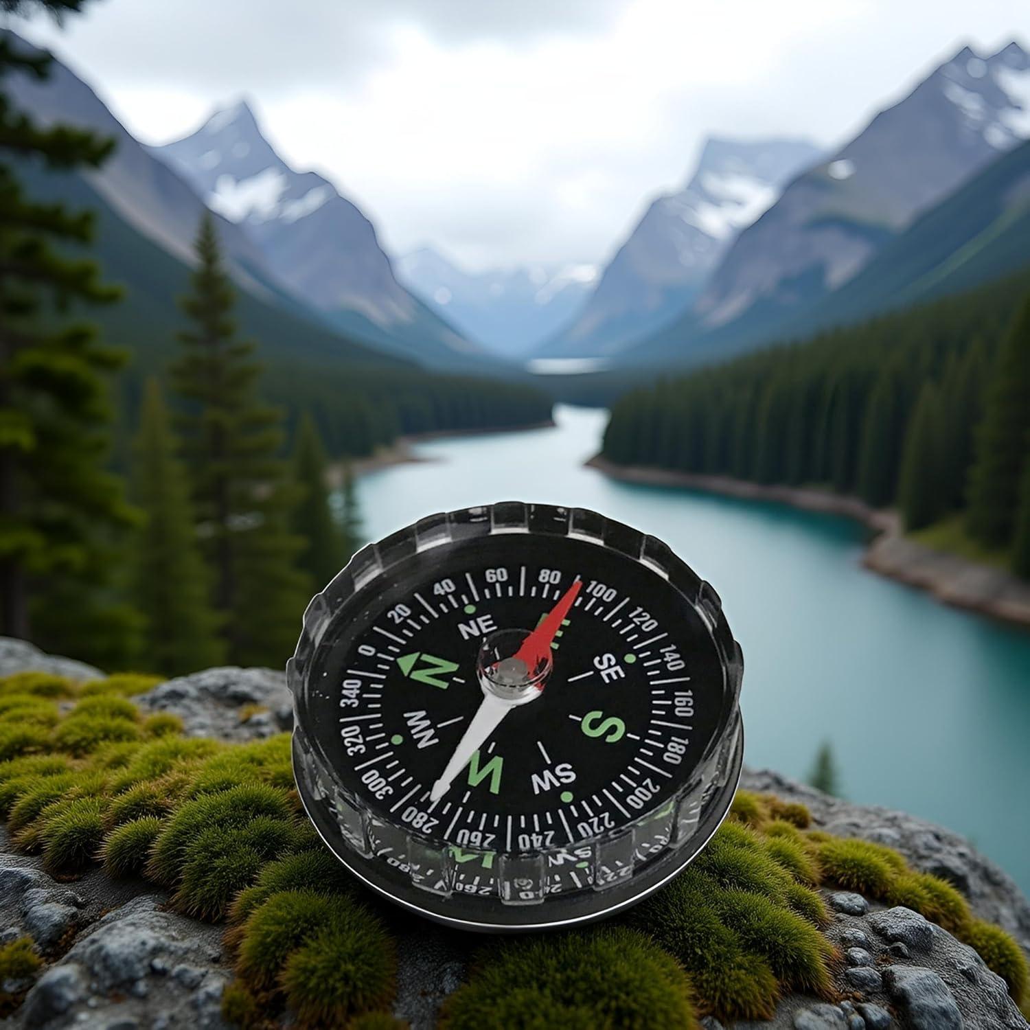 Brújula de bolsillo impermeable WLngtv para navegación