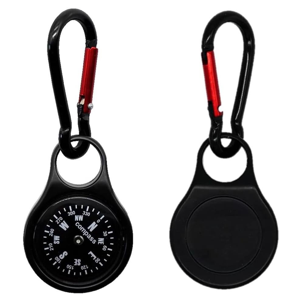 Mini Brújula de Supervivencia RAPOBRIX con Carabiner 5.3cm