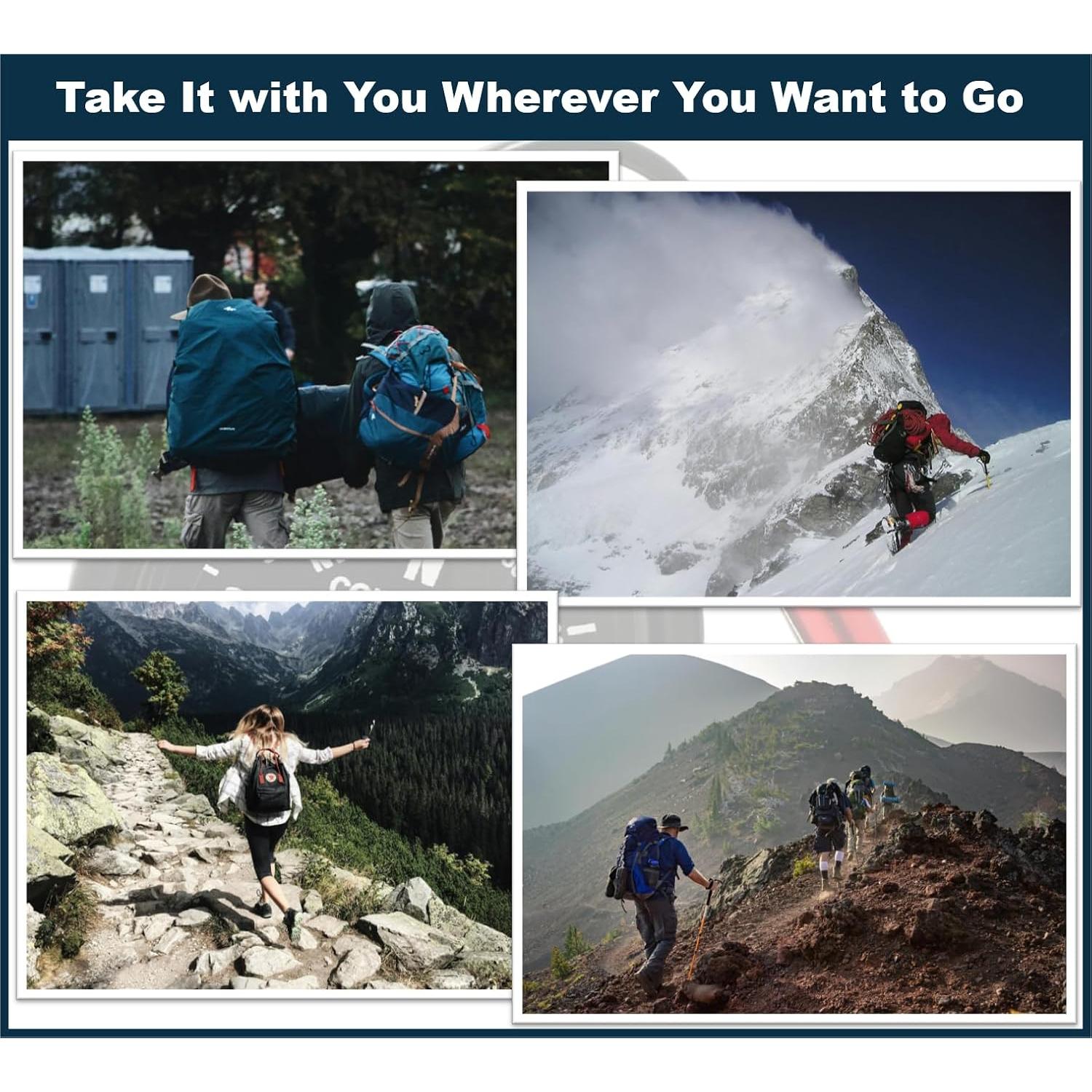 Mini Brújula de Supervivencia RAPOBRIX con Carabiner 5.3cm