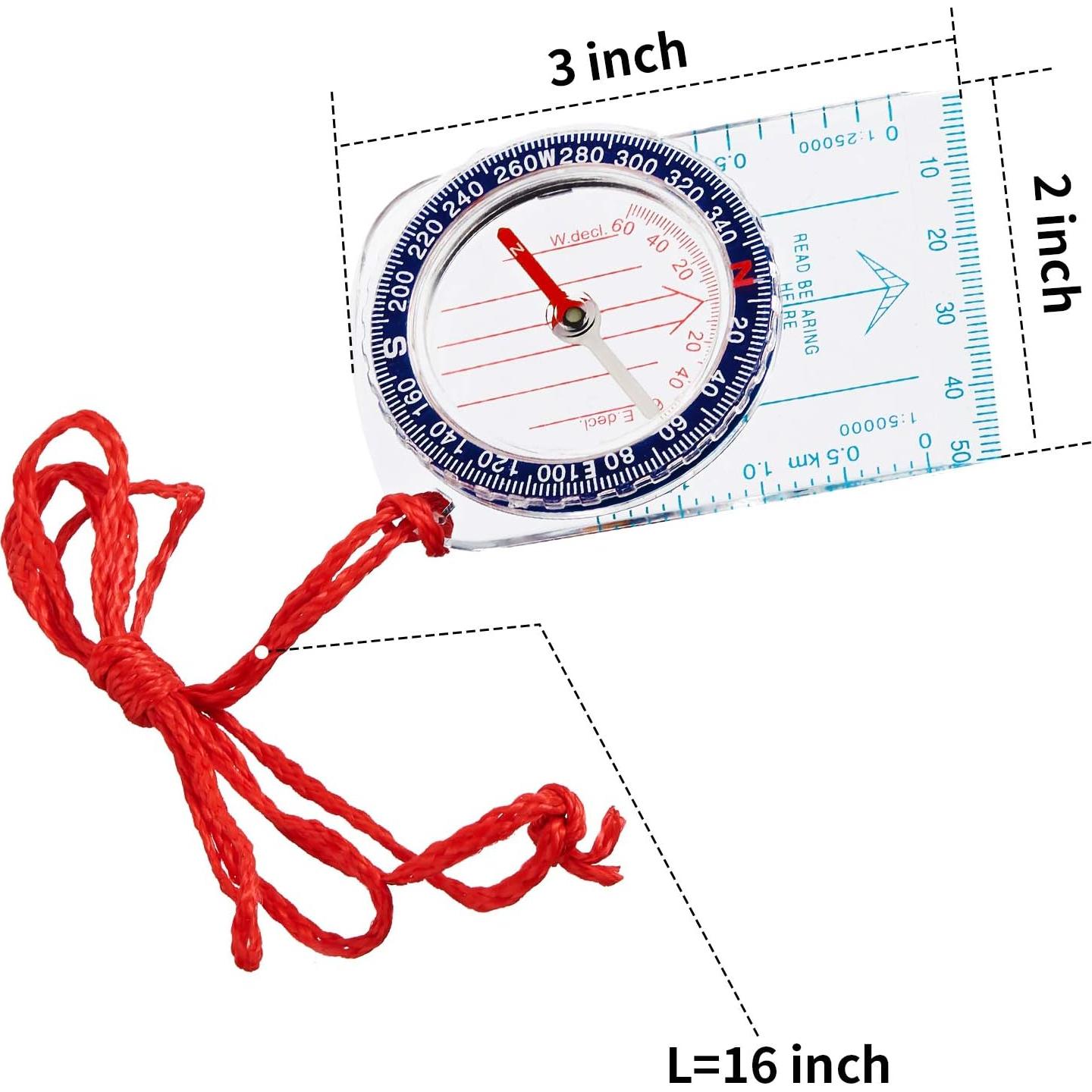 Brújulas de Orientación BBTO 9 Piezas para Senderismo
