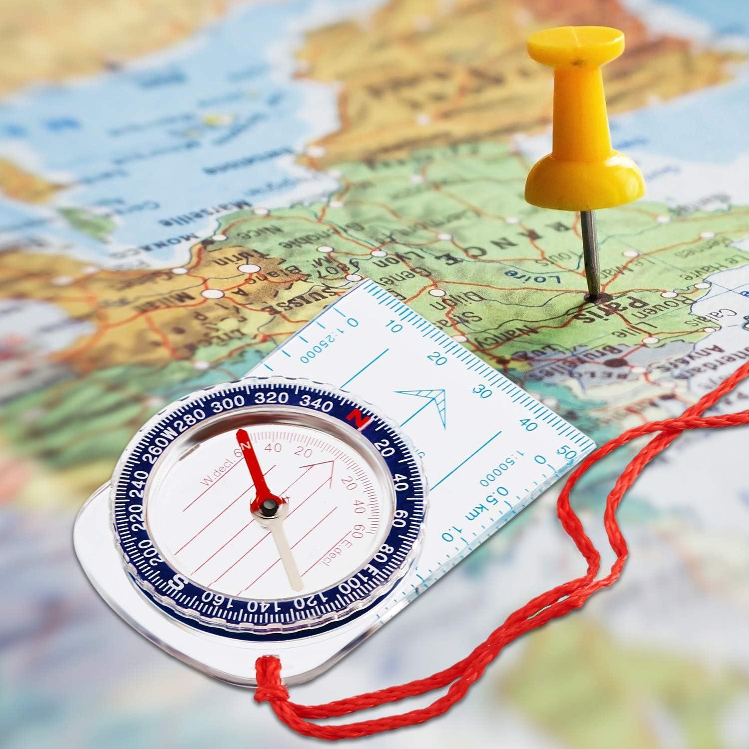 Brújulas de Orientación BBTO 9 Piezas para Senderismo