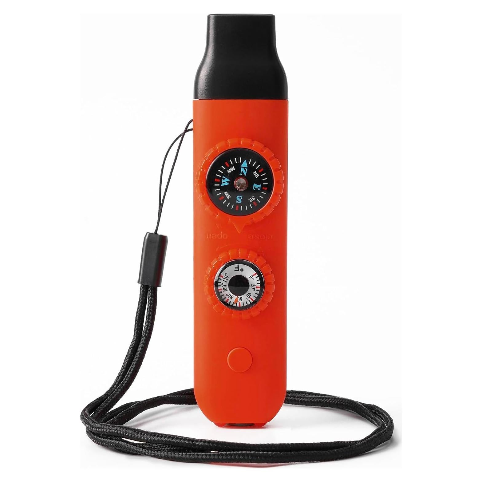 Silbato de Seguridad Multifuncional Viriber 7 en 1 Naranja