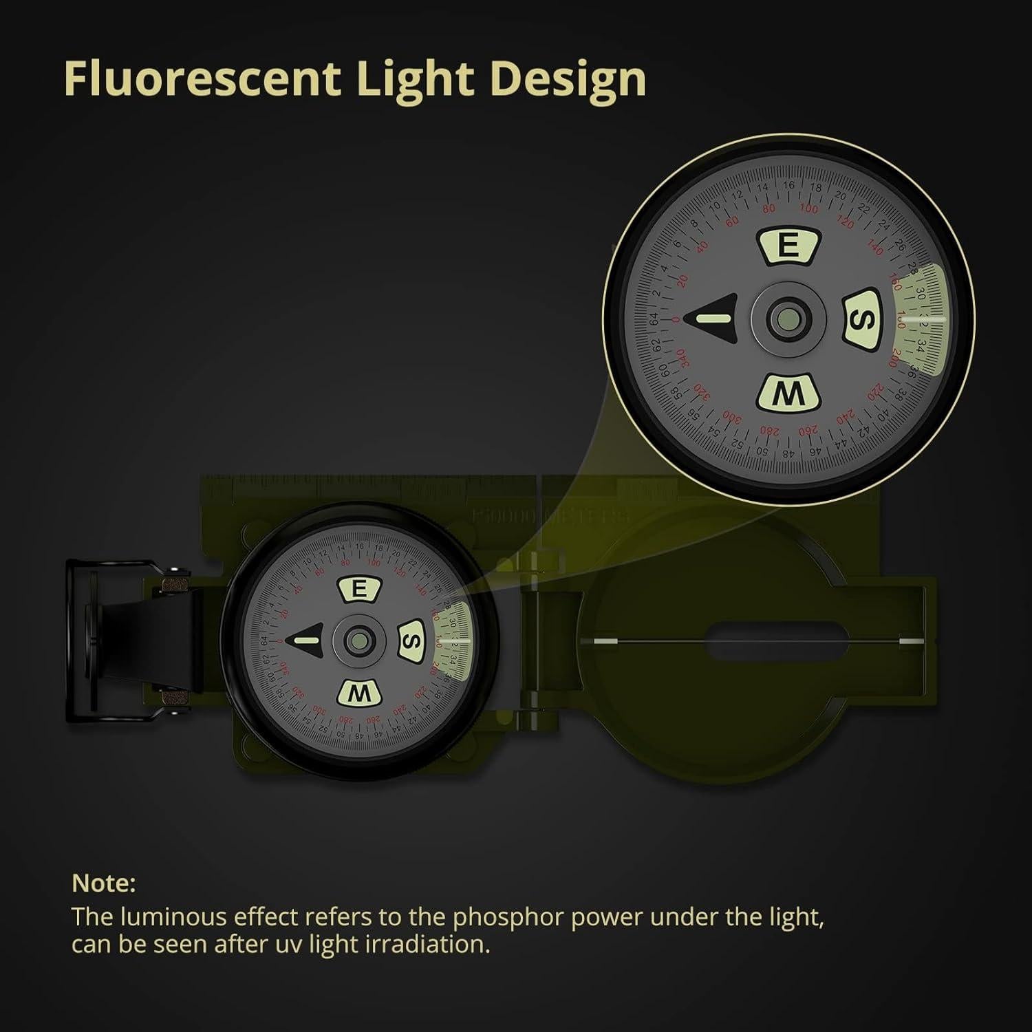 Brújula de Senderismo Anbte ABT008 Impermeable 110g