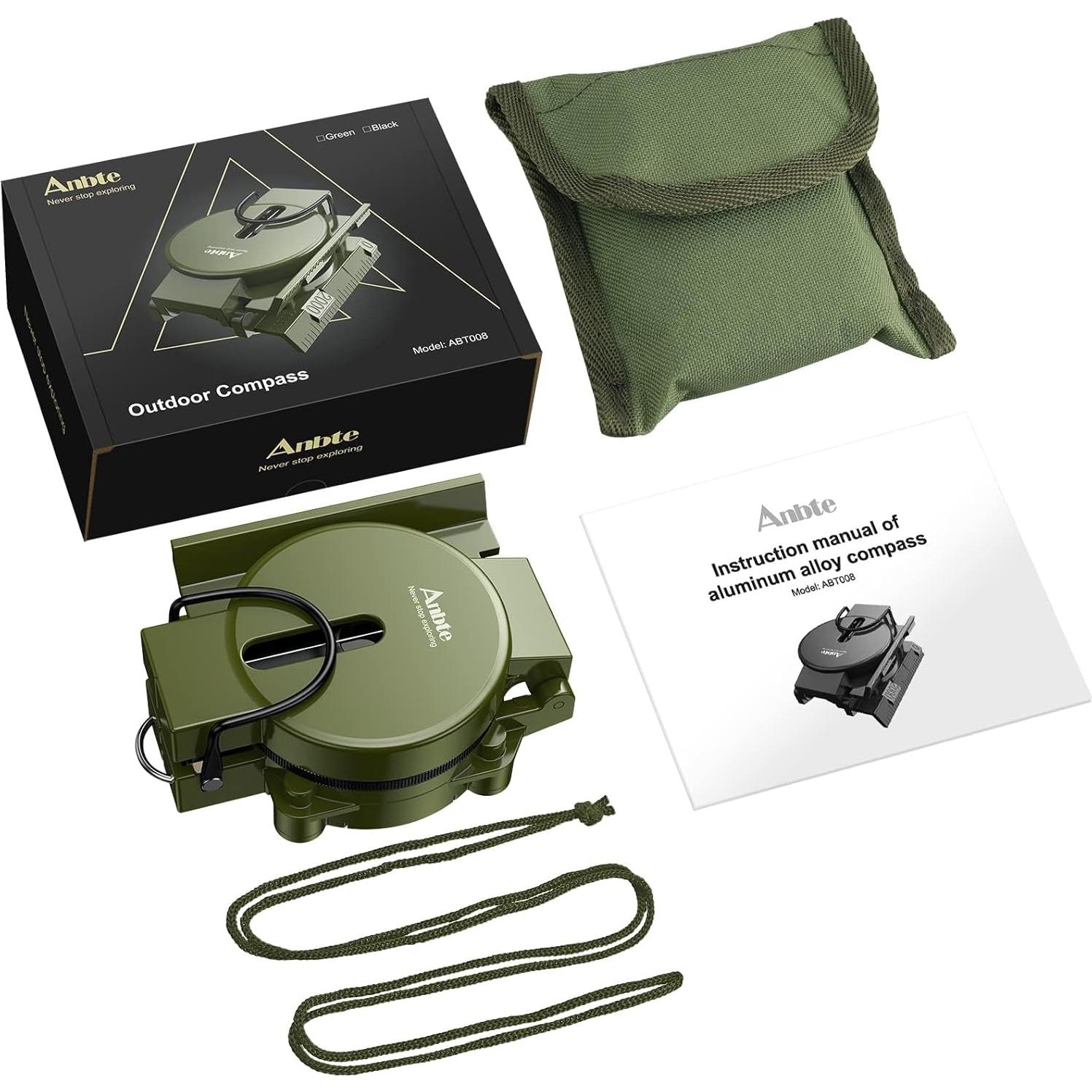 Brújula de Senderismo Anbte ABT008 Impermeable 110g