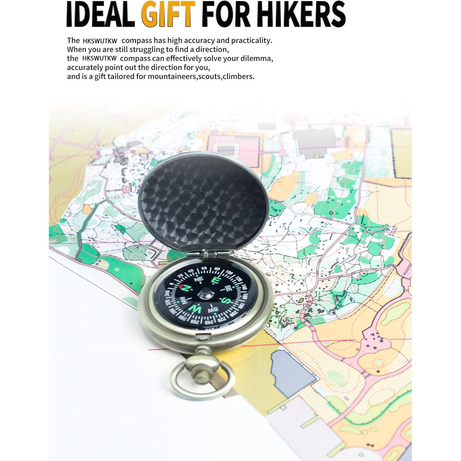 Brújula de Llave Dorada HKSWUTKW B35 Impermeable para Niños