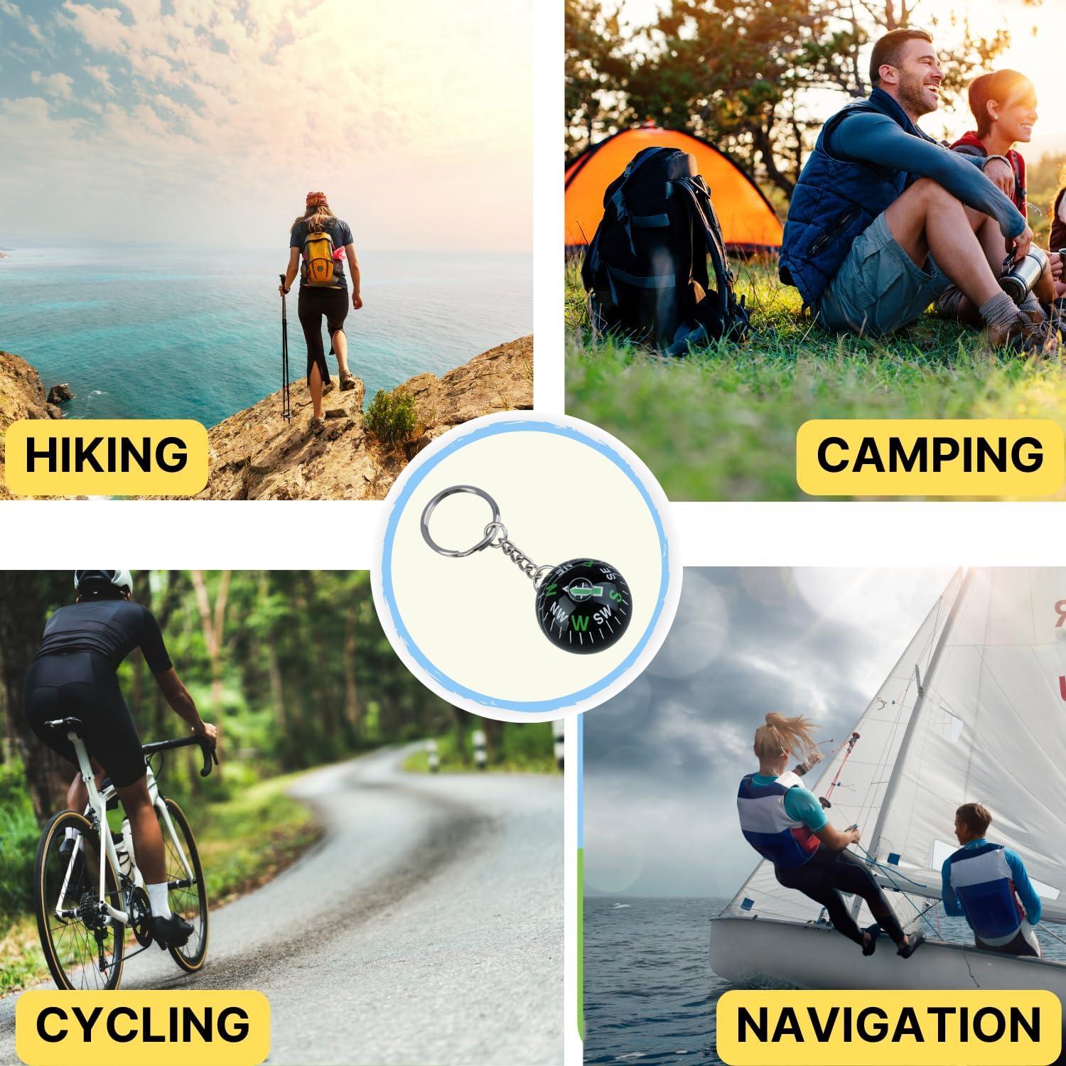 Brújula de Bola AceCamp para Llavero Impermeable