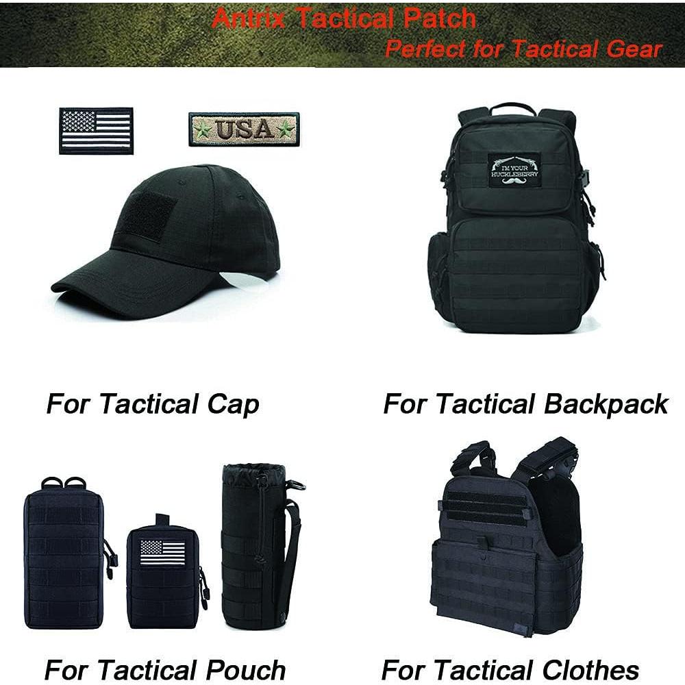 Parche Táctico de Brújula Antrix 8cm Bordado 3D para Mochilas