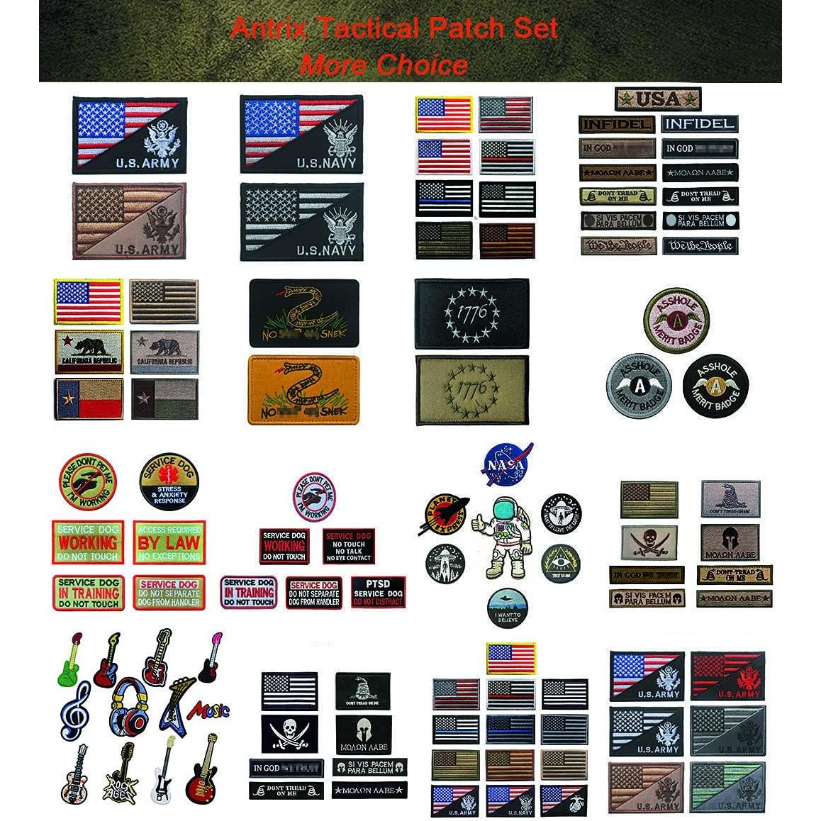 Parche Táctico de Brújula Antrix 8cm Bordado 3D para Mochilas