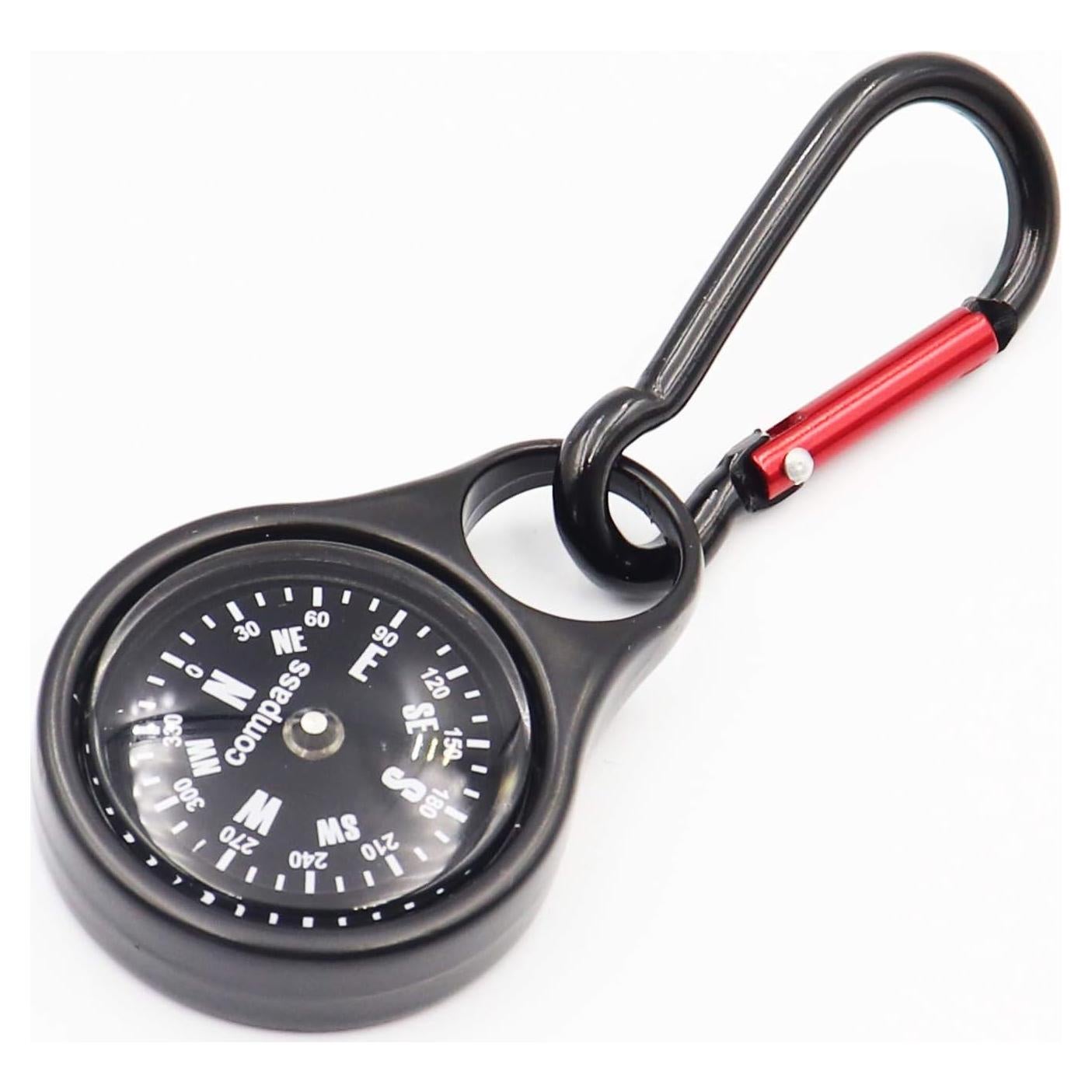 Llave de brújula portátil DETUCK de metal para camping 9.4cm